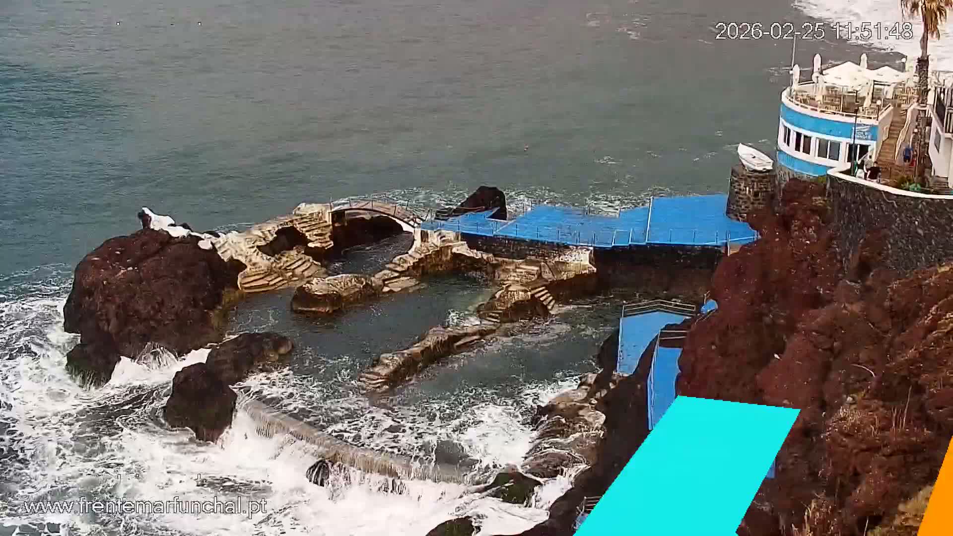 Sao Martinho, Piscinas Naturais da Doca do Cavacas Natural Pools Live Cam - Sao Martinho,  Funchal, Madeira, Portugal