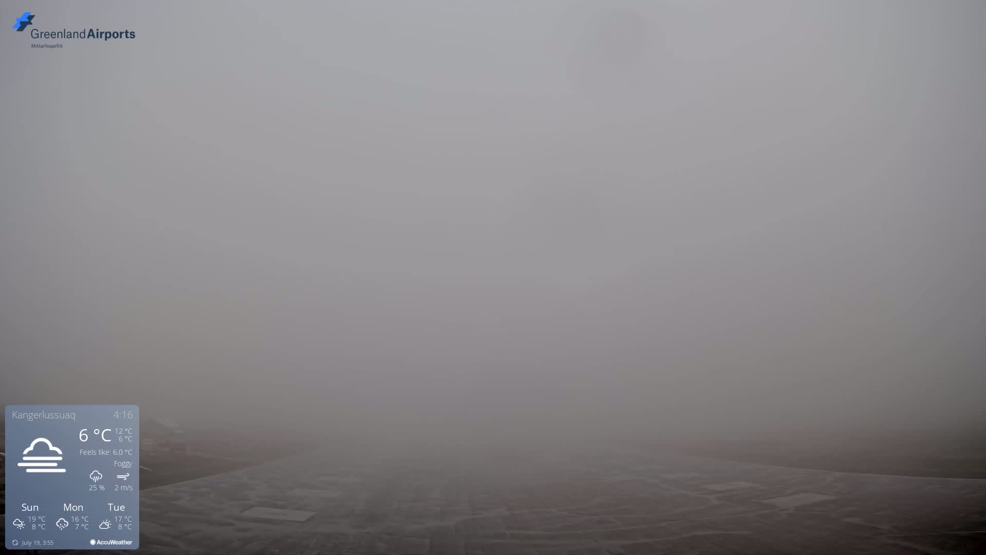 Kangerlussuaq Village & Kangerlussuaq Sondre Stromfjord Airport West Towards View Live Cam SFJ/BGSF - Kangerlussuaq, Qeqqata, Greenland, Denmark