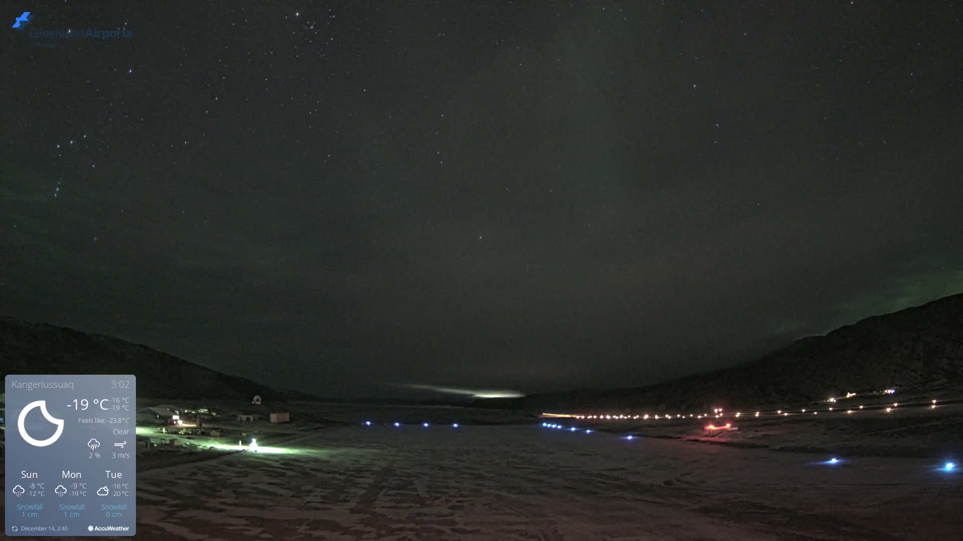 Kangerlussuaq Village & Kangerlussuaq Sondre Stromfjord Airport West Towards View Live Cam SFJ/BGSF - Kangerlussuaq, Qeqqata, Greenland, Denmark
