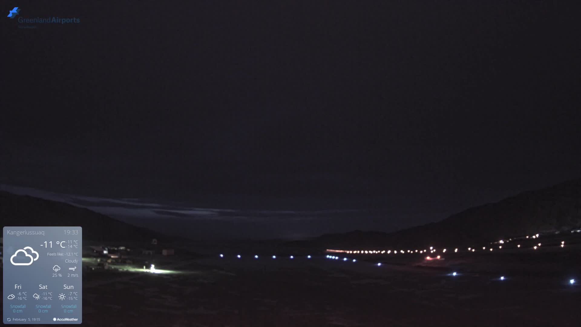 Kangerlussuaq Village & Kangerlussuaq Sondre Stromfjord Airport West Towards View Live Cam SFJ/BGSF - Kangerlussuaq, Qeqqata, Greenland, Denmark