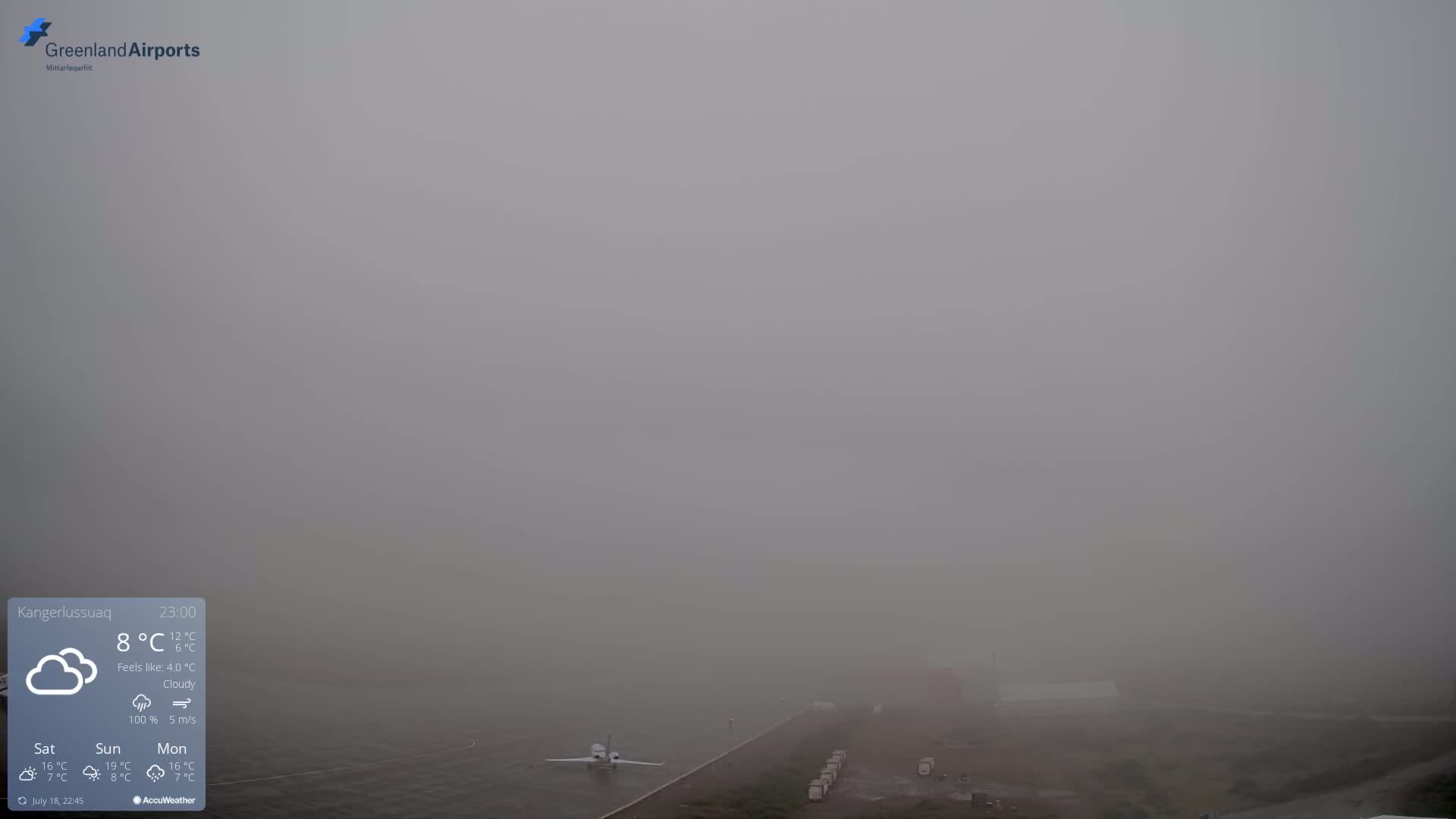 Kangerlussuaq Village & Kangerlussuaq Sondre Stromfjord Airport East Towards View Live Cam SFJ/BGSF - Kangerlussuaq, Qeqqata, Greenland, Denmark