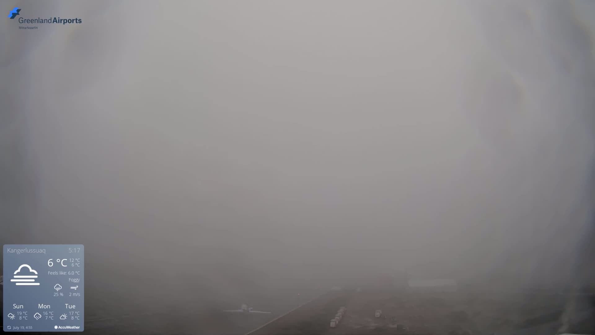 Kangerlussuaq Village & Kangerlussuaq Sondre Stromfjord Airport East Towards View Live Cam SFJ/BGSF - Kangerlussuaq, Qeqqata, Greenland, Denmark