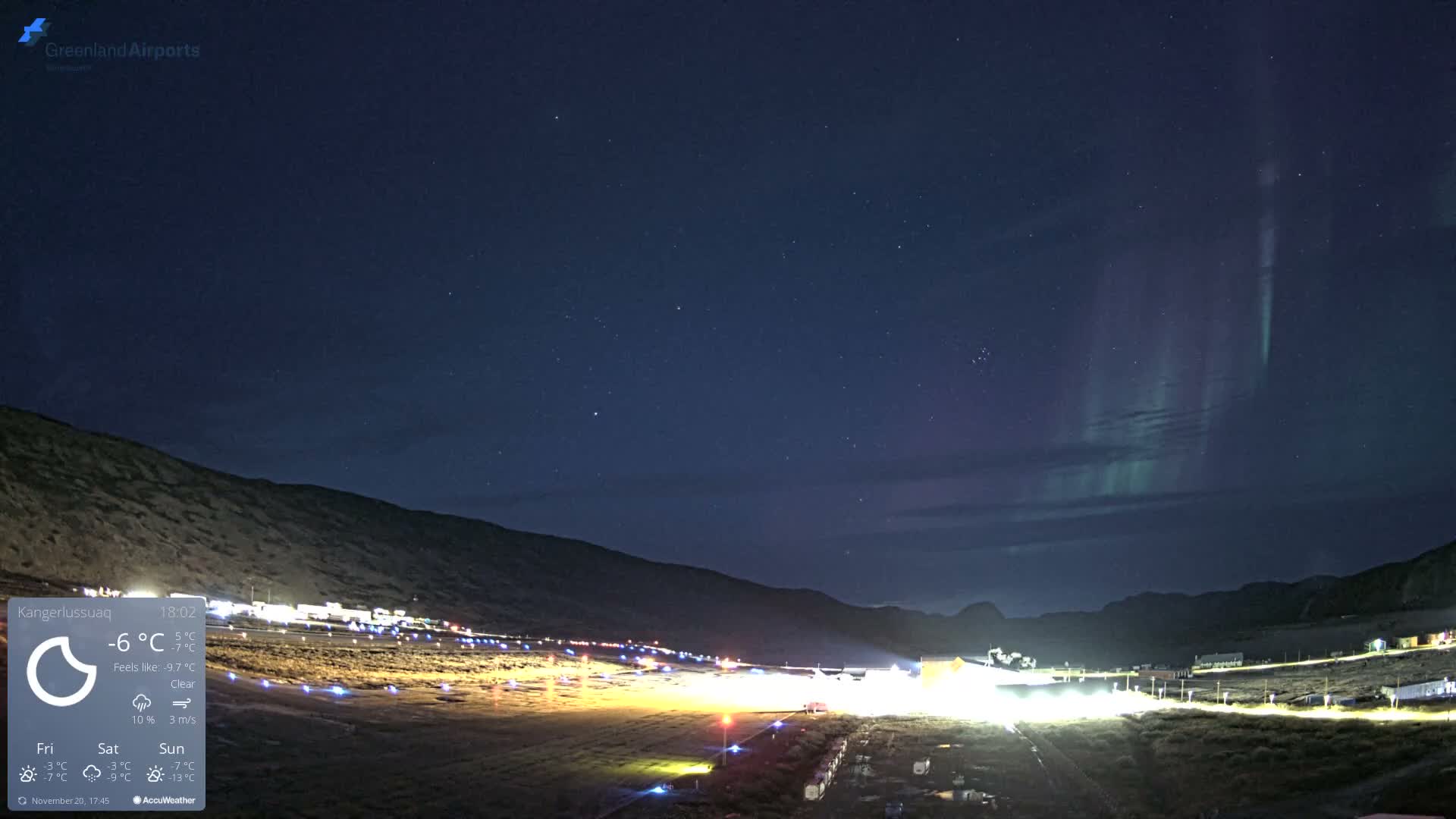 Kangerlussuaq Village & Kangerlussuaq Sondre Stromfjord Airport East Towards View Live Cam SFJ/BGSF - Kangerlussuaq, Qeqqata, Greenland, Denmark