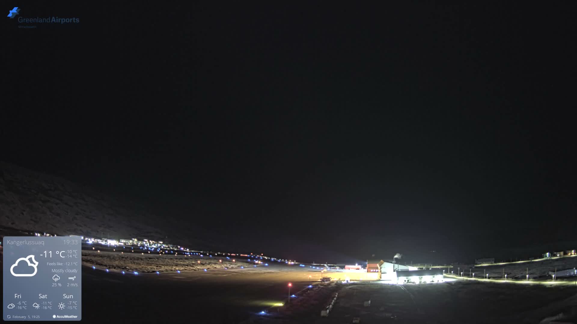 Kangerlussuaq Village & Kangerlussuaq Sondre Stromfjord Airport East Towards View Live Cam SFJ/BGSF - Kangerlussuaq, Qeqqata, Greenland, Denmark