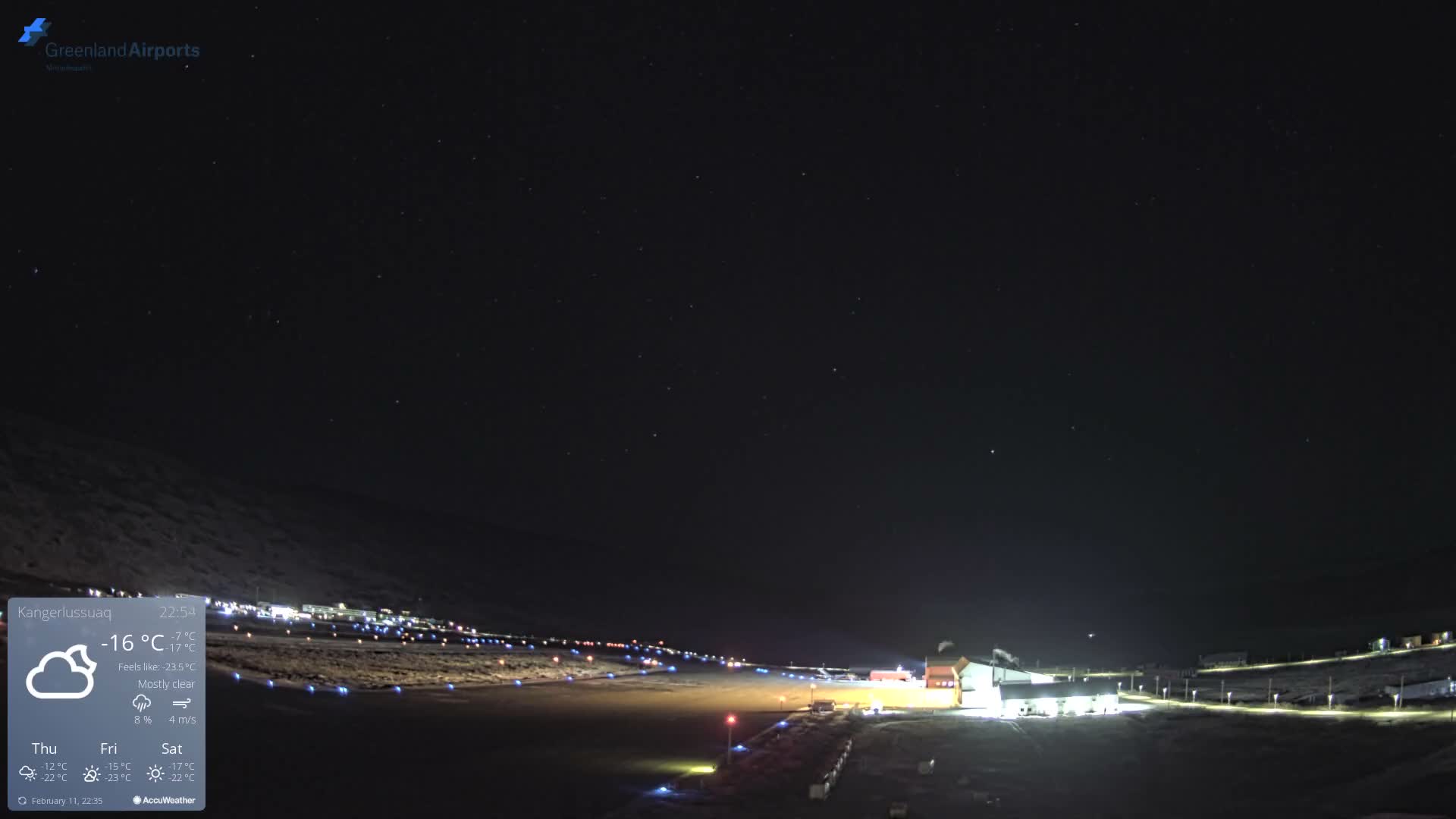 Kangerlussuaq Village & Kangerlussuaq Sondre Stromfjord Airport East Towards View Live Cam SFJ/BGSF - Kangerlussuaq, Qeqqata, Greenland, Denmark