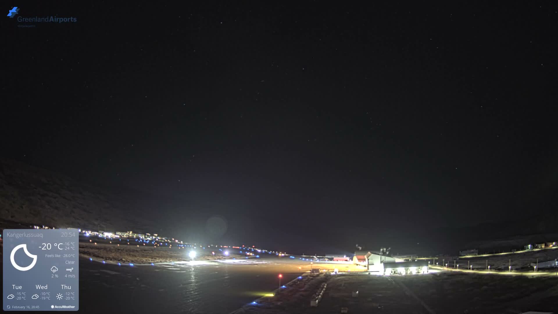 Kangerlussuaq Village & Kangerlussuaq Sondre Stromfjord Airport East Towards View Live Cam SFJ/BGSF - Kangerlussuaq, Qeqqata, Greenland, Denmark