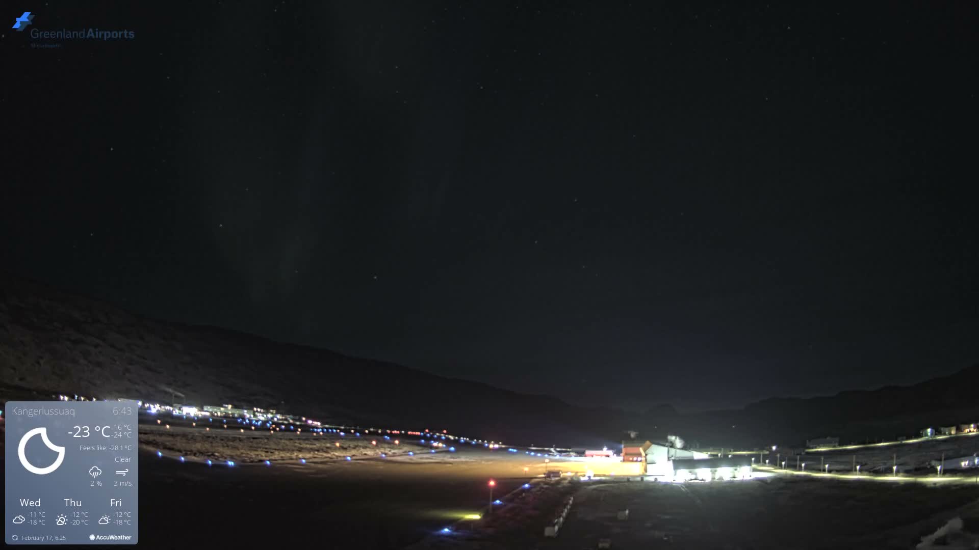 Kangerlussuaq Village & Kangerlussuaq Sondre Stromfjord Airport East Towards View Live Cam SFJ/BGSF - Kangerlussuaq, Qeqqata, Greenland, Denmark