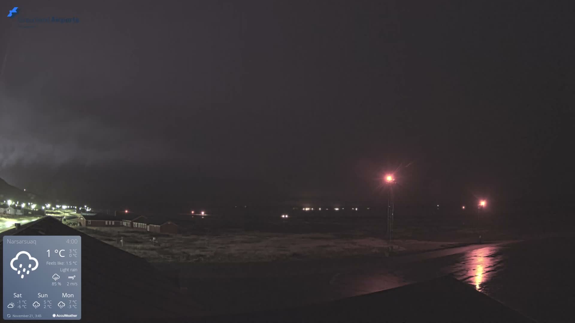 Narsarsuaq Village & Narsarsuaq International Airport West Towards Live Cam UAK / BGBW - Narsarsuaq, Kujalleq, Greenland, Denmark