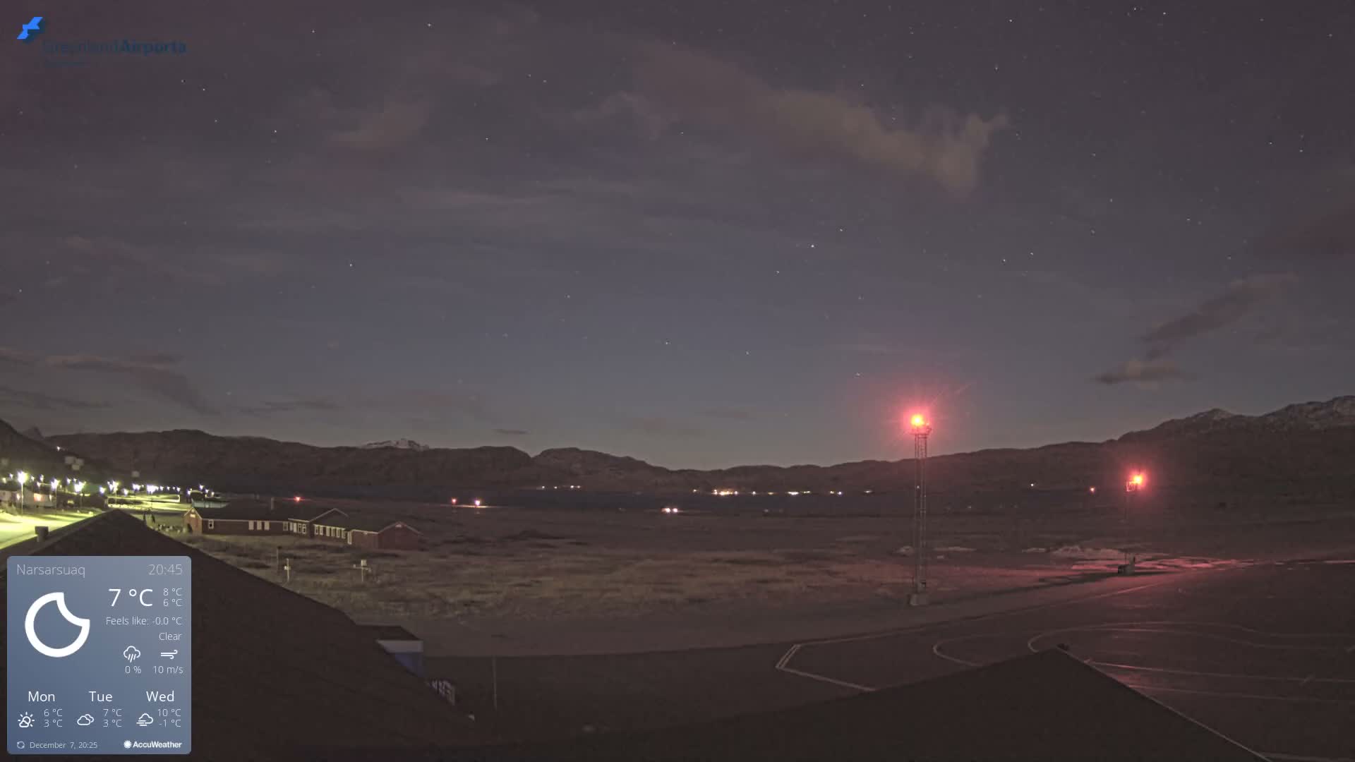 Narsarsuaq Village & Narsarsuaq International Airport West Towards Live Cam UAK / BGBW - Narsarsuaq, Kujalleq, Greenland, Denmark