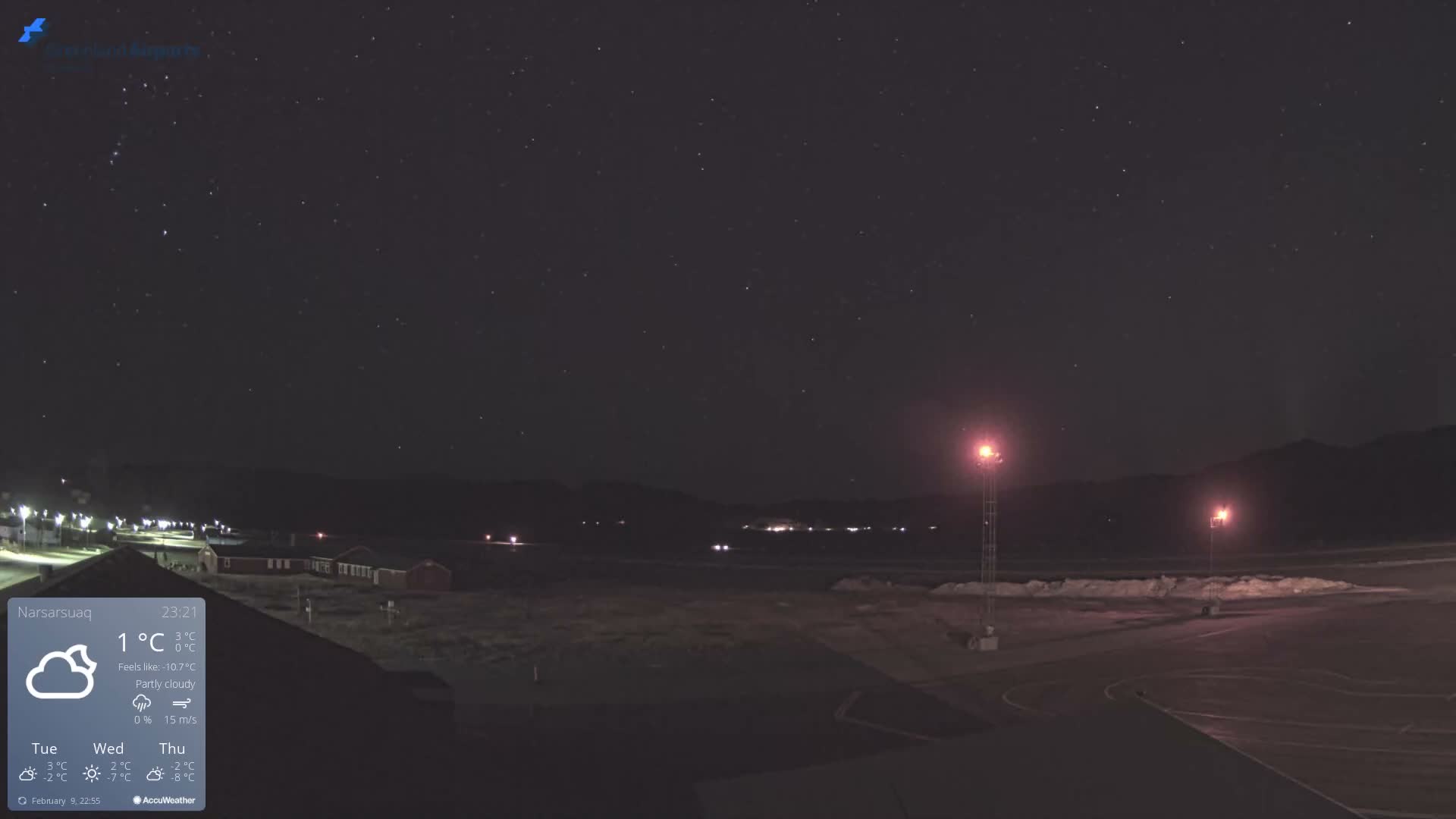 Narsarsuaq Village & Narsarsuaq International Airport West Towards Live Cam UAK / BGBW - Narsarsuaq, Kujalleq, Greenland, Denmark