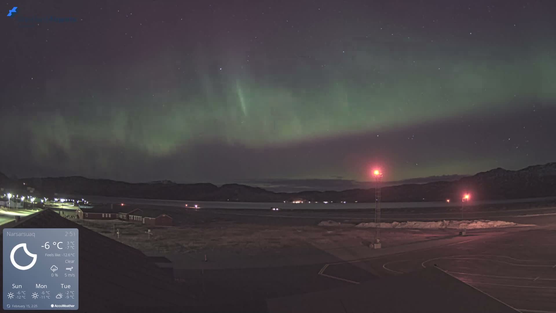 Narsarsuaq Village & Narsarsuaq International Airport West Towards Live Cam UAK / BGBW - Narsarsuaq, Kujalleq, Greenland, Denmark