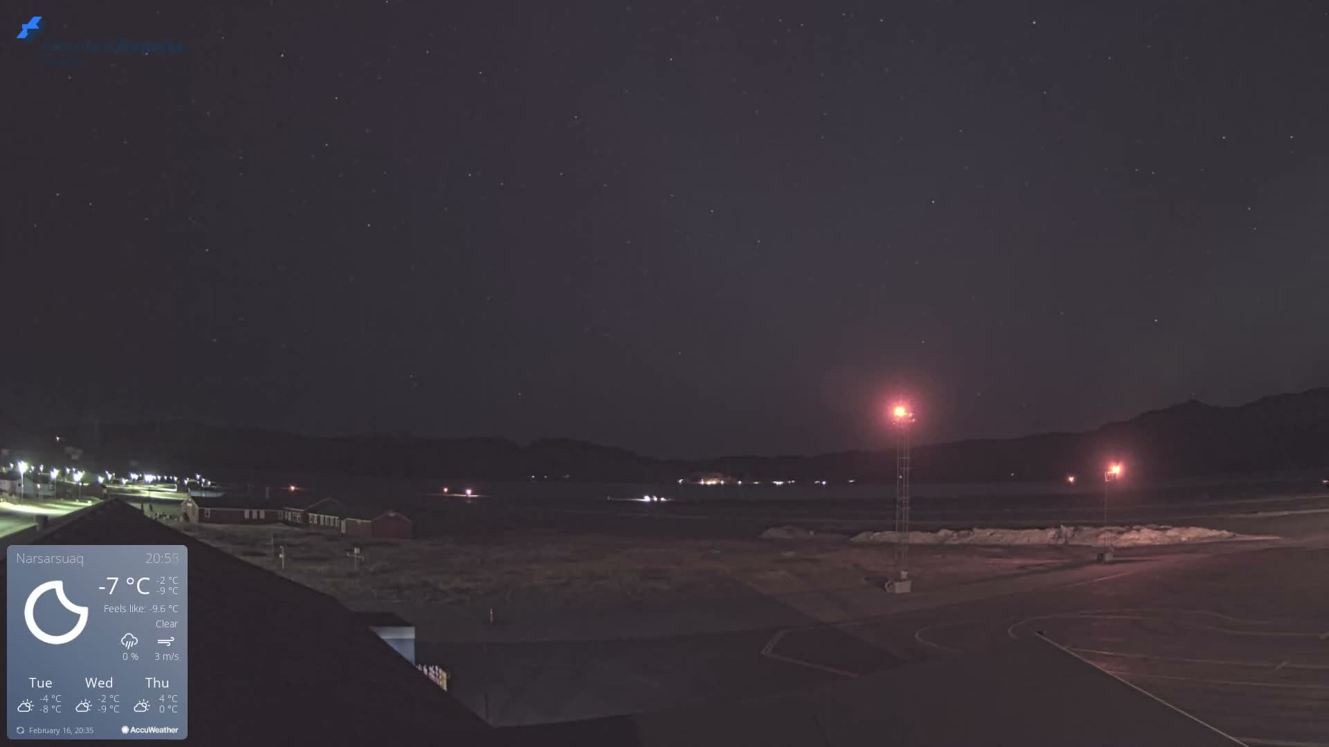 Narsarsuaq Village & Narsarsuaq International Airport West Towards Live Cam UAK / BGBW - Narsarsuaq, Kujalleq, Greenland, Denmark