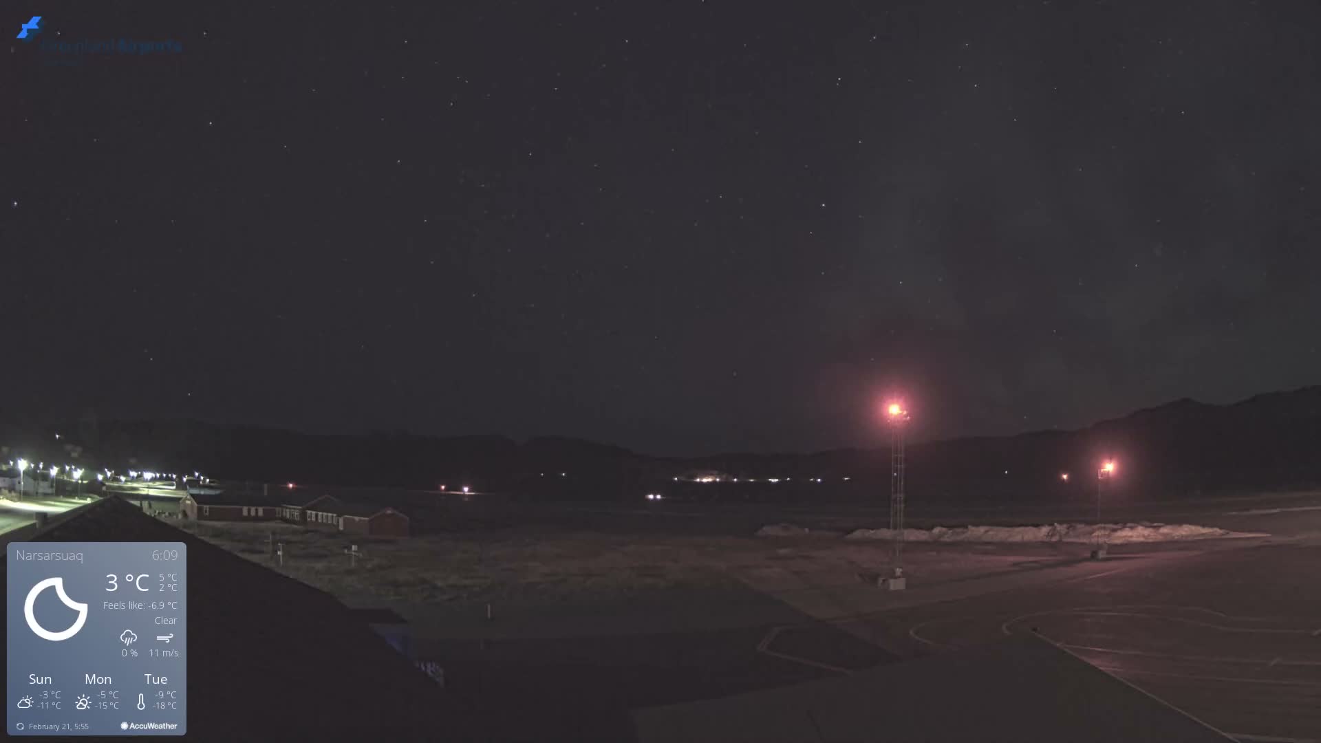 Narsarsuaq Village & Narsarsuaq International Airport West Towards Live Cam UAK / BGBW - Narsarsuaq, Kujalleq, Greenland, Denmark