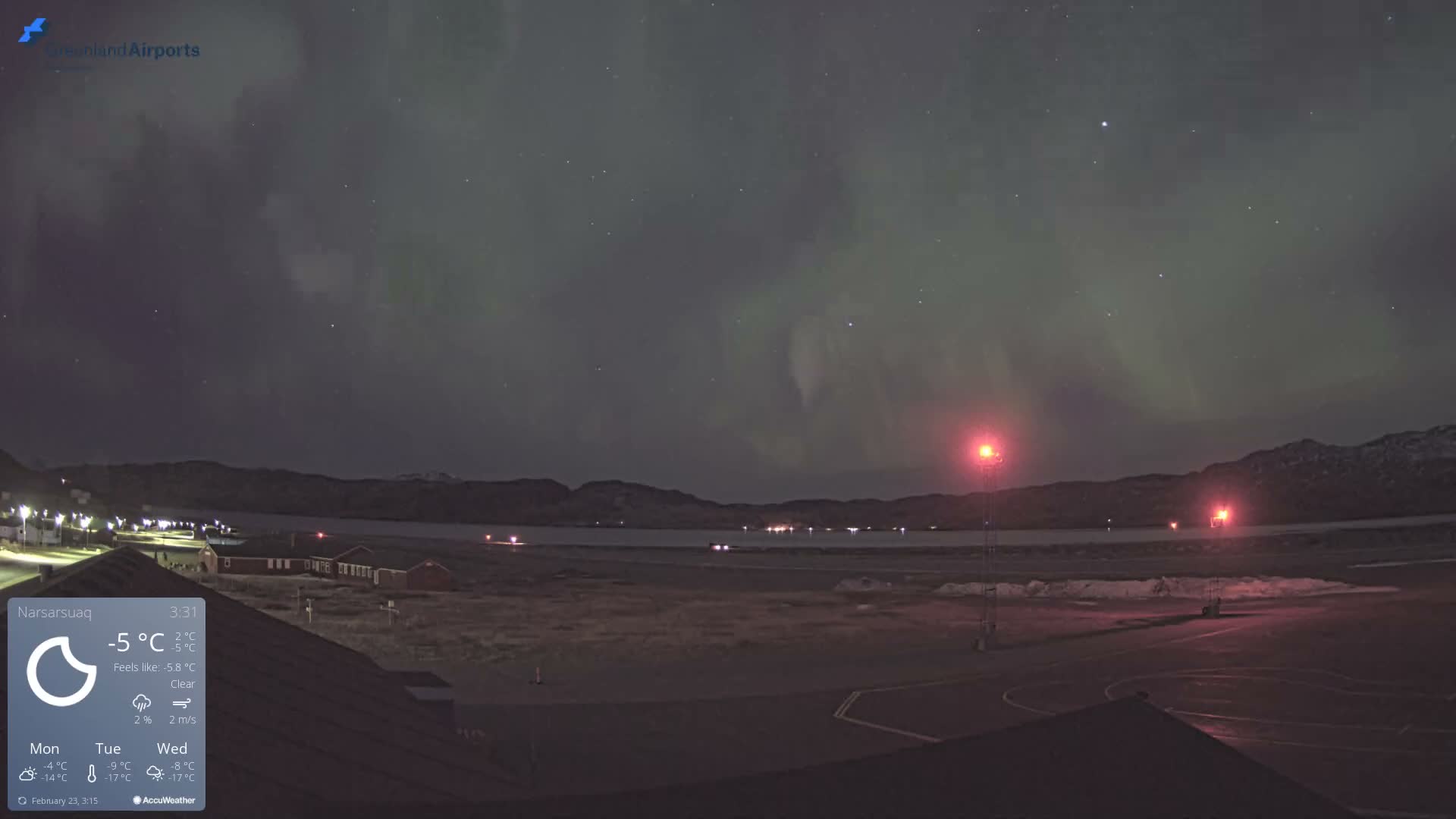 Narsarsuaq Village & Narsarsuaq International Airport West Towards Live Cam UAK / BGBW - Narsarsuaq, Kujalleq, Greenland, Denmark