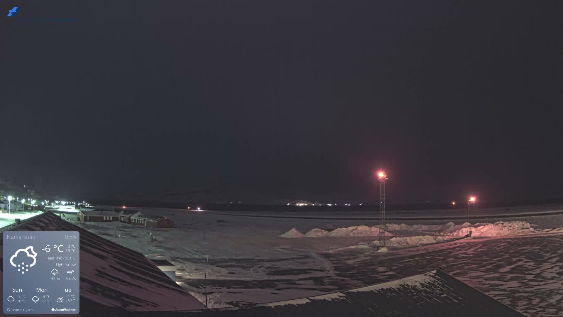 Narsarsuaq Village & Narsarsuaq International Airport West Towards Live Cam UAK / BGBW - Narsarsuaq, Kujalleq, Greenland, Denmark