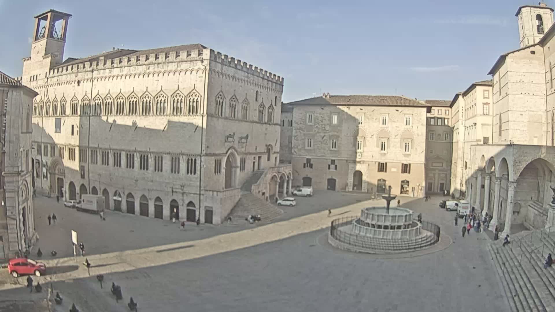 Perugia Piazza IV Novembre Square Live Cam - Umbria, Italy