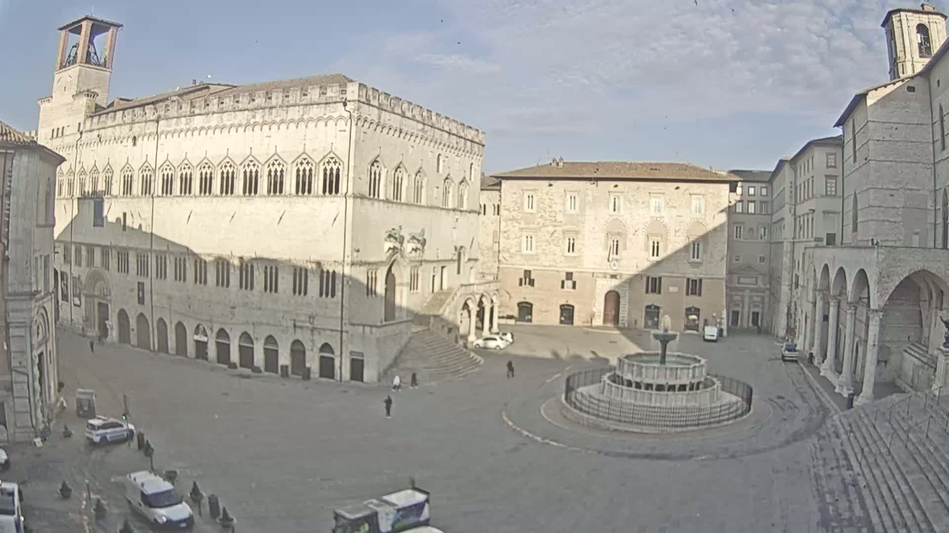 Perugia Piazza IV Novembre Square Live Cam - Umbria, Italy
