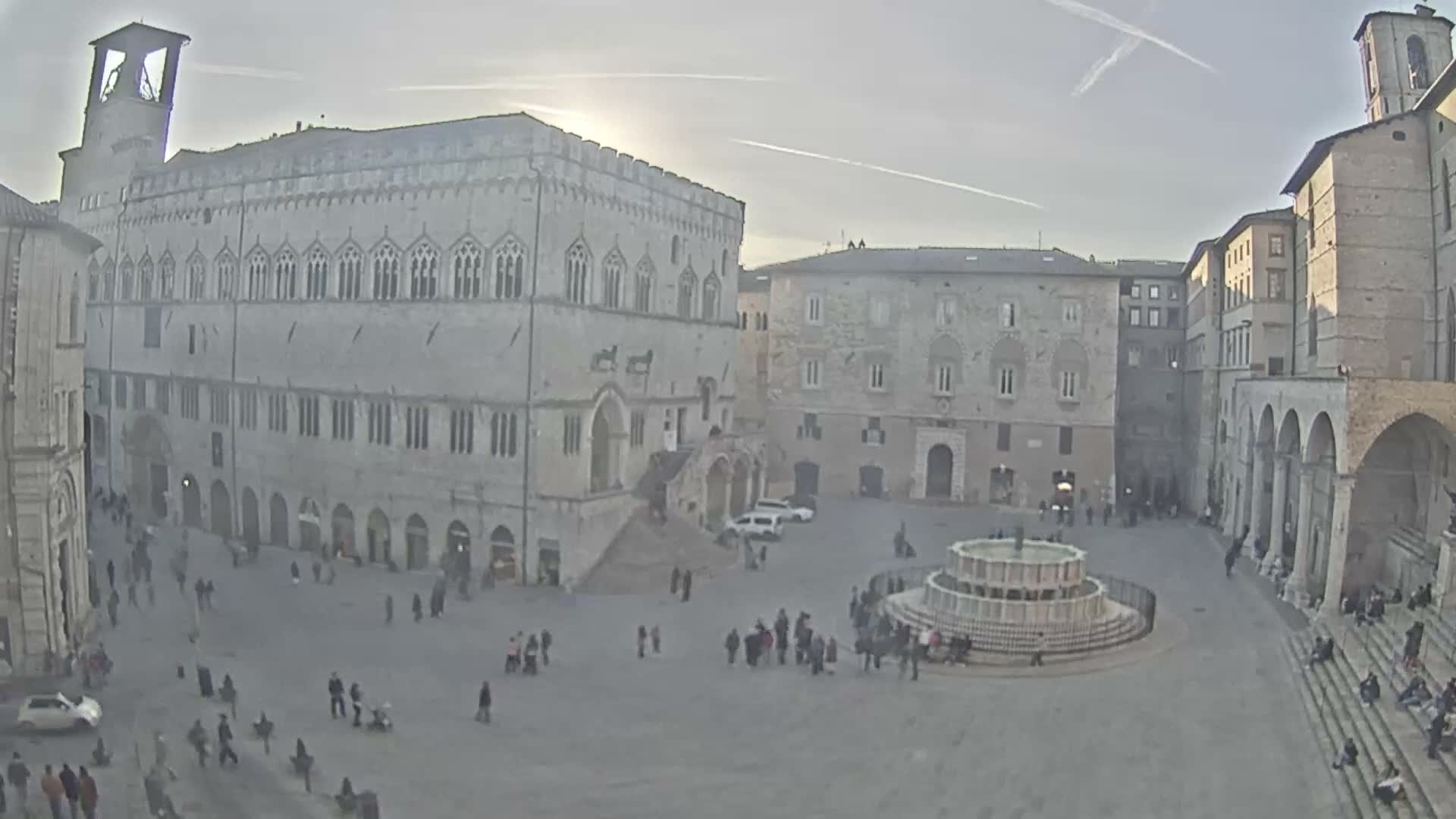 Perugia Piazza IV Novembre Square Live Cam - Umbria, Italy