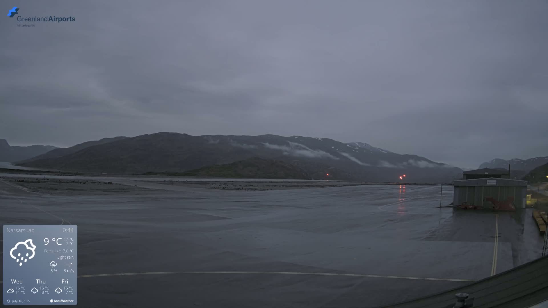 Narsarsuaq International Airport North Towards Live Cam UAK / BGBW - Narsarsuaq, Kujalleq, Greenland, Denmark