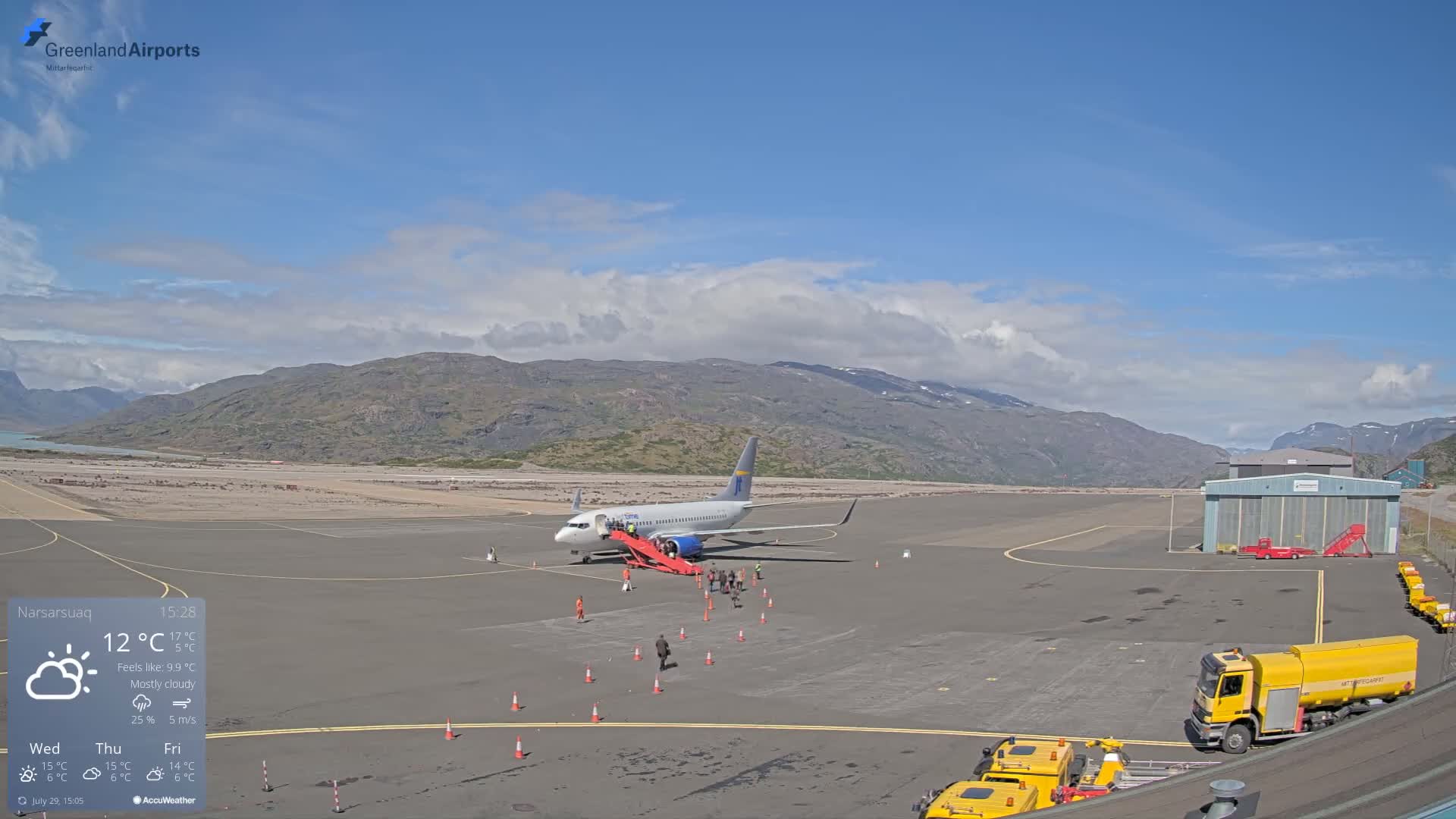 Narsarsuaq International Airport North Towards Live Cam UAK / BGBW - Narsarsuaq, Kujalleq, Greenland, Denmark