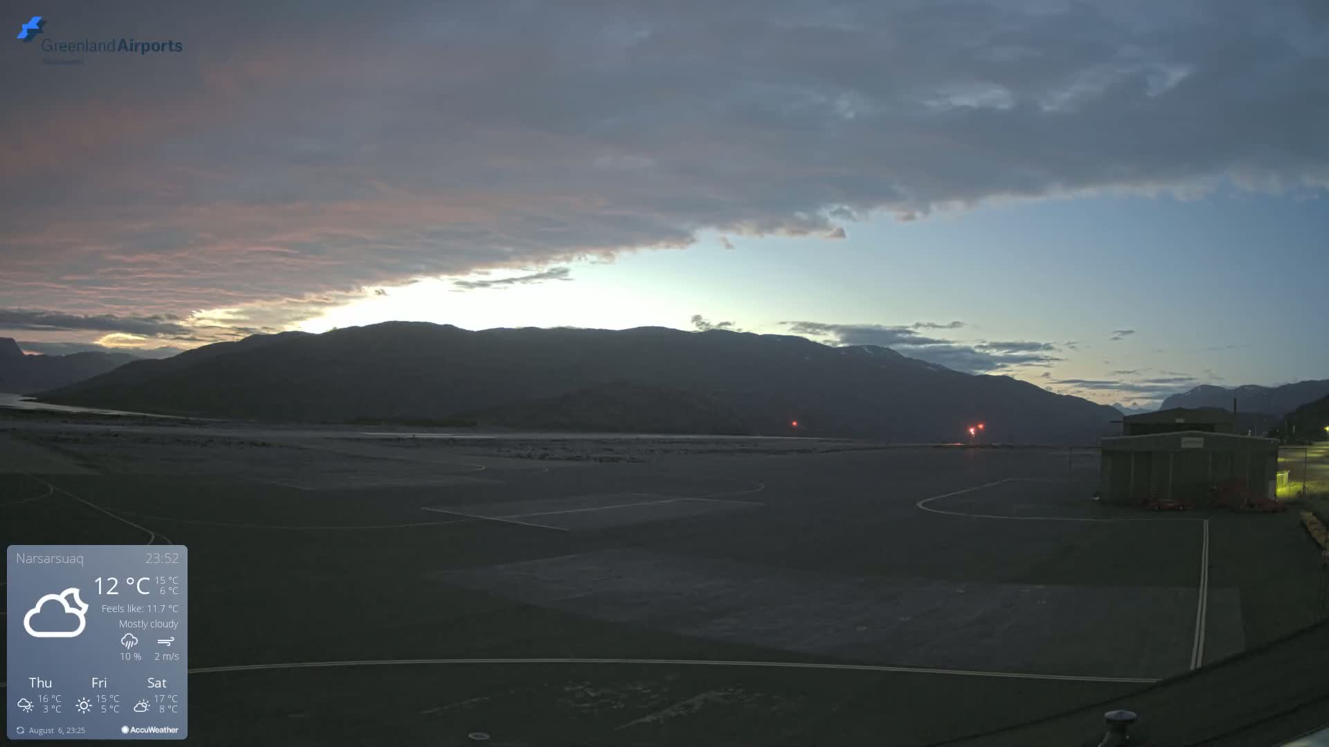 Narsarsuaq International Airport North Towards Live Cam UAK / BGBW - Narsarsuaq, Kujalleq, Greenland, Denmark