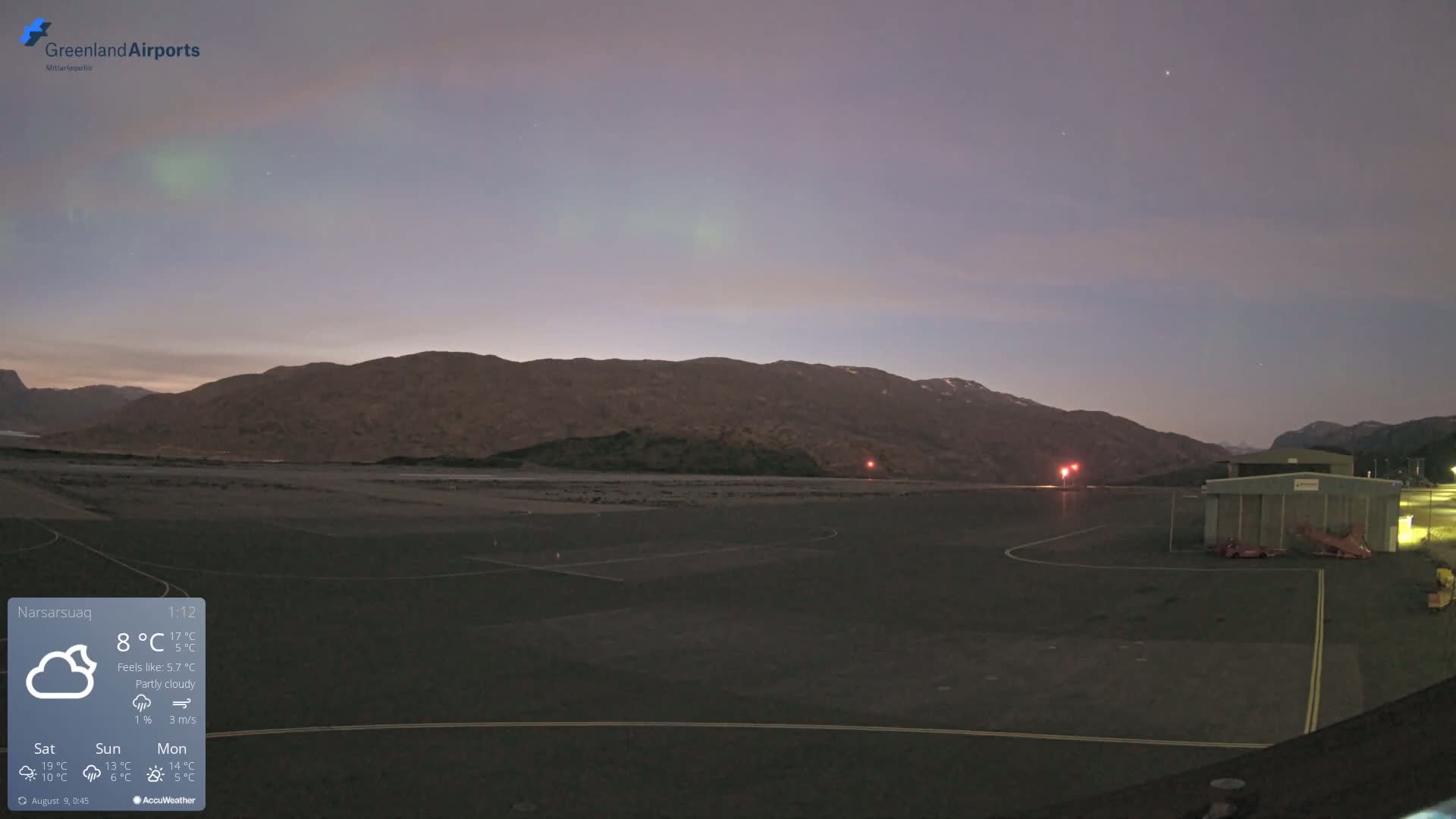 Narsarsuaq International Airport North Towards Live Cam UAK / BGBW - Narsarsuaq, Kujalleq, Greenland, Denmark