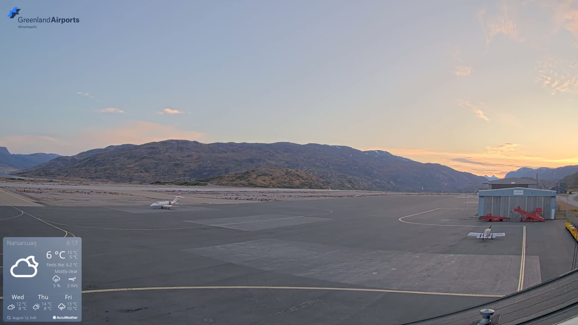 Narsarsuaq International Airport North Towards Live Cam UAK / BGBW - Narsarsuaq, Kujalleq, Greenland, Denmark