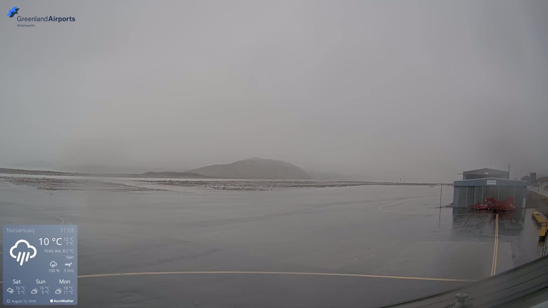 Narsarsuaq International Airport North Towards Live Cam UAK / BGBW - Narsarsuaq, Kujalleq, Greenland, Denmark