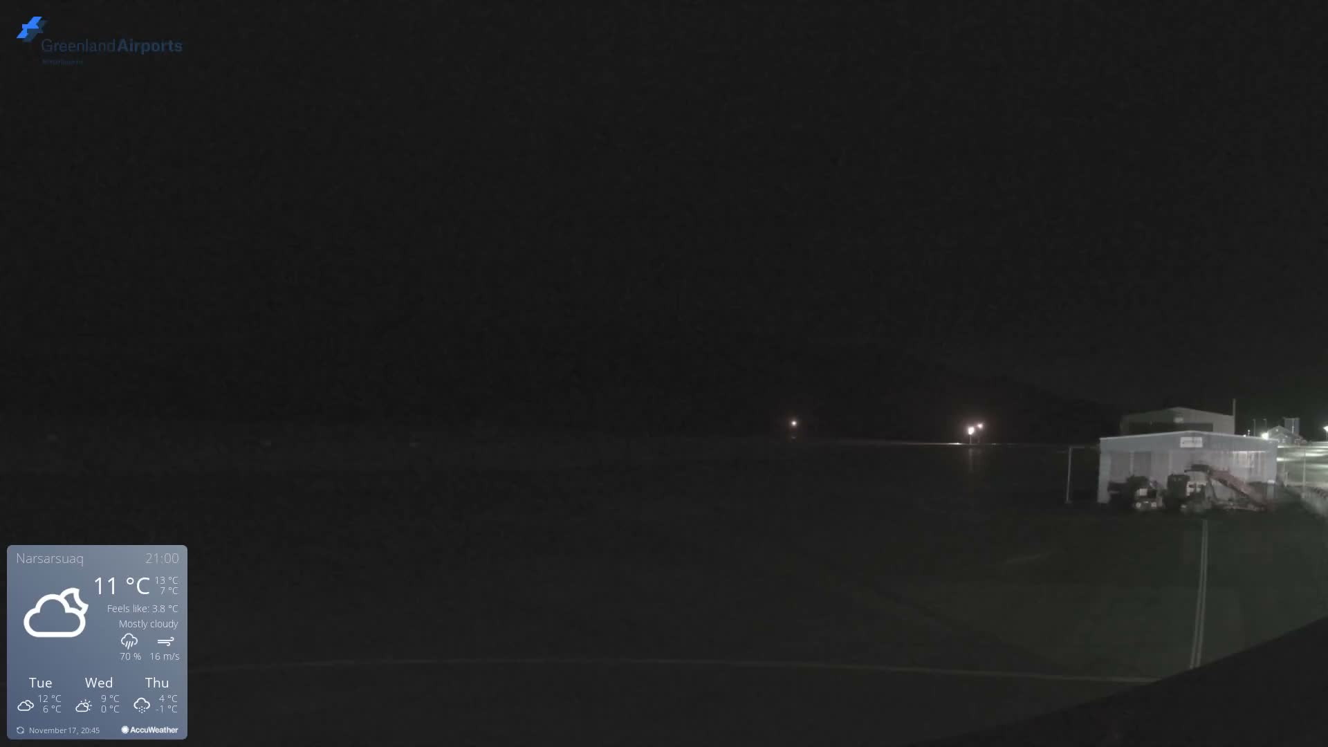 Narsarsuaq International Airport North Towards Live Cam UAK / BGBW - Narsarsuaq, Kujalleq, Greenland, Denmark