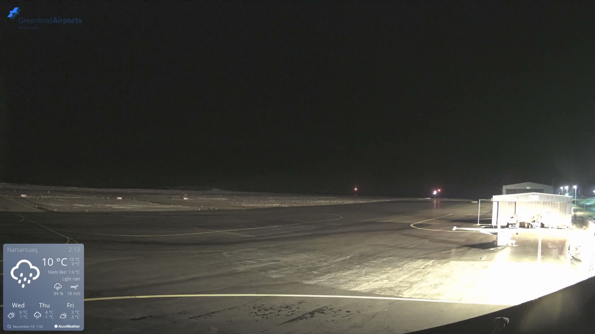 Narsarsuaq International Airport North Towards Live Cam UAK / BGBW - Narsarsuaq, Kujalleq, Greenland, Denmark