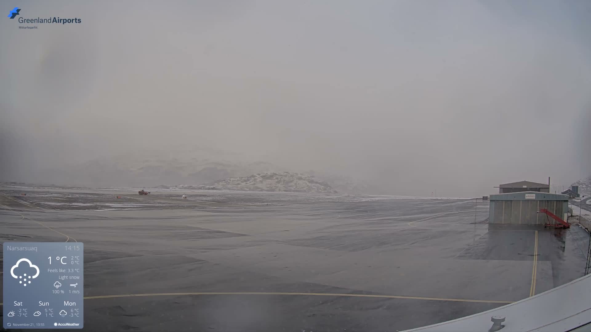 Narsarsuaq International Airport North Towards Live Cam UAK / BGBW - Narsarsuaq, Kujalleq, Greenland, Denmark