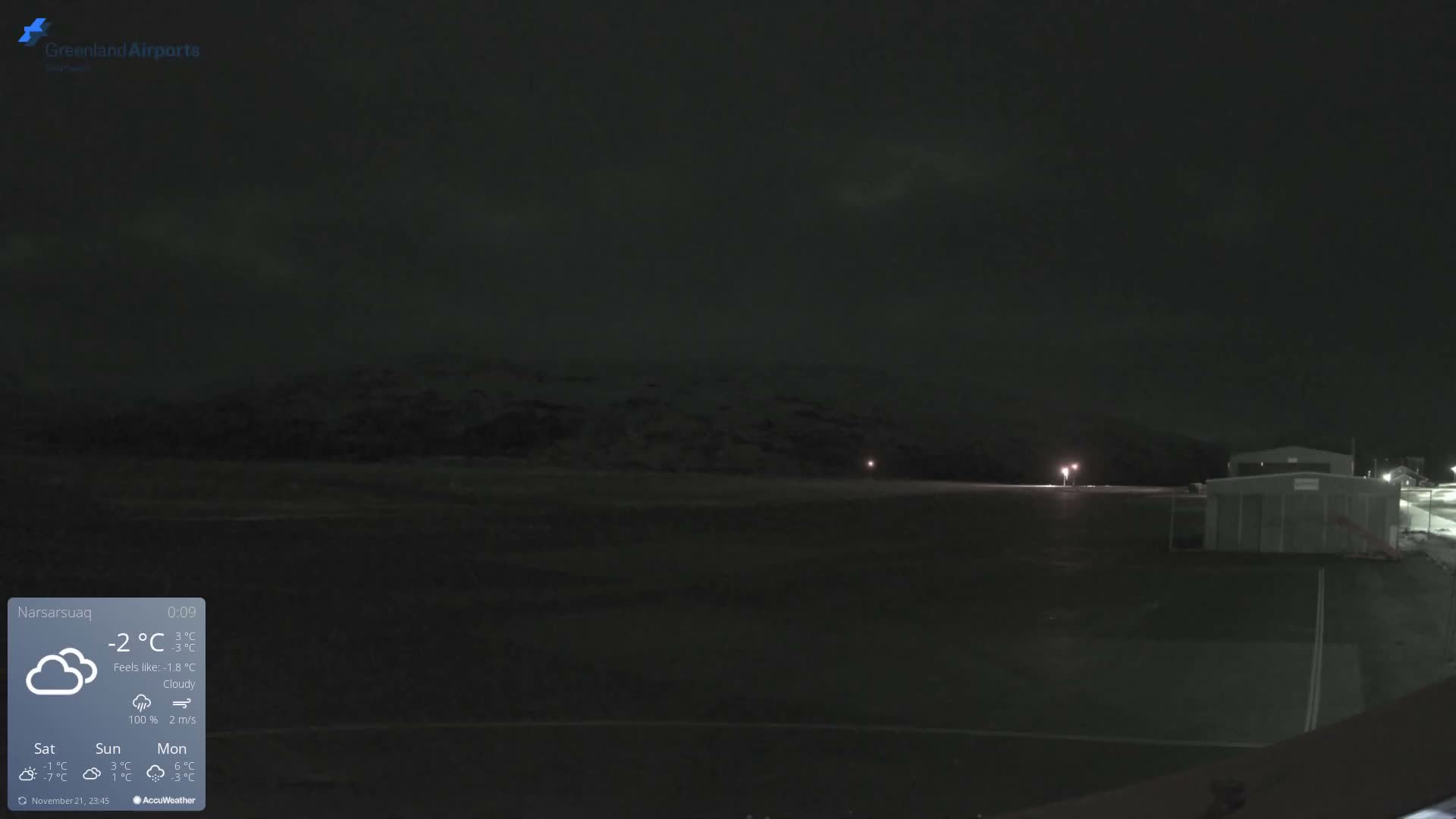 Narsarsuaq International Airport North Towards Live Cam UAK / BGBW - Narsarsuaq, Kujalleq, Greenland, Denmark