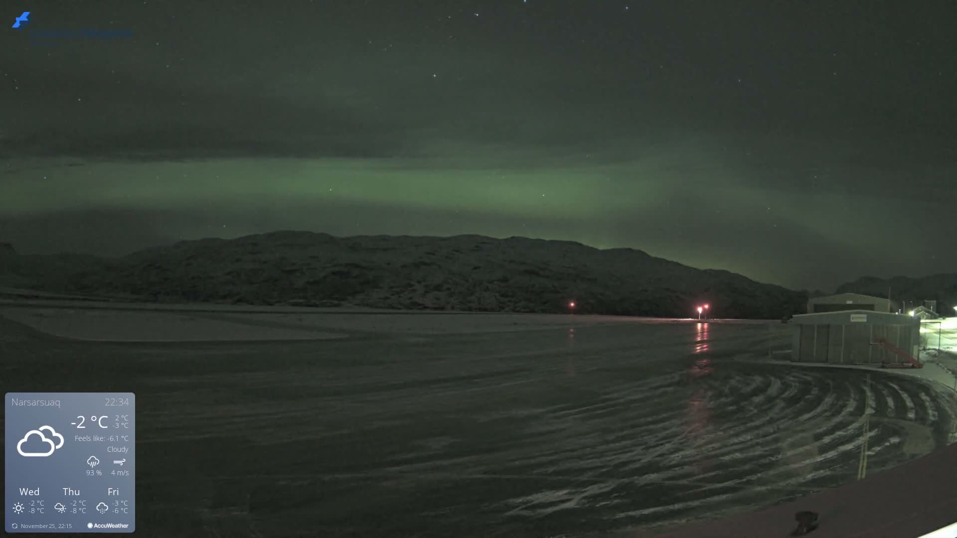 Narsarsuaq International Airport North Towards Live Cam UAK / BGBW - Narsarsuaq, Kujalleq, Greenland, Denmark