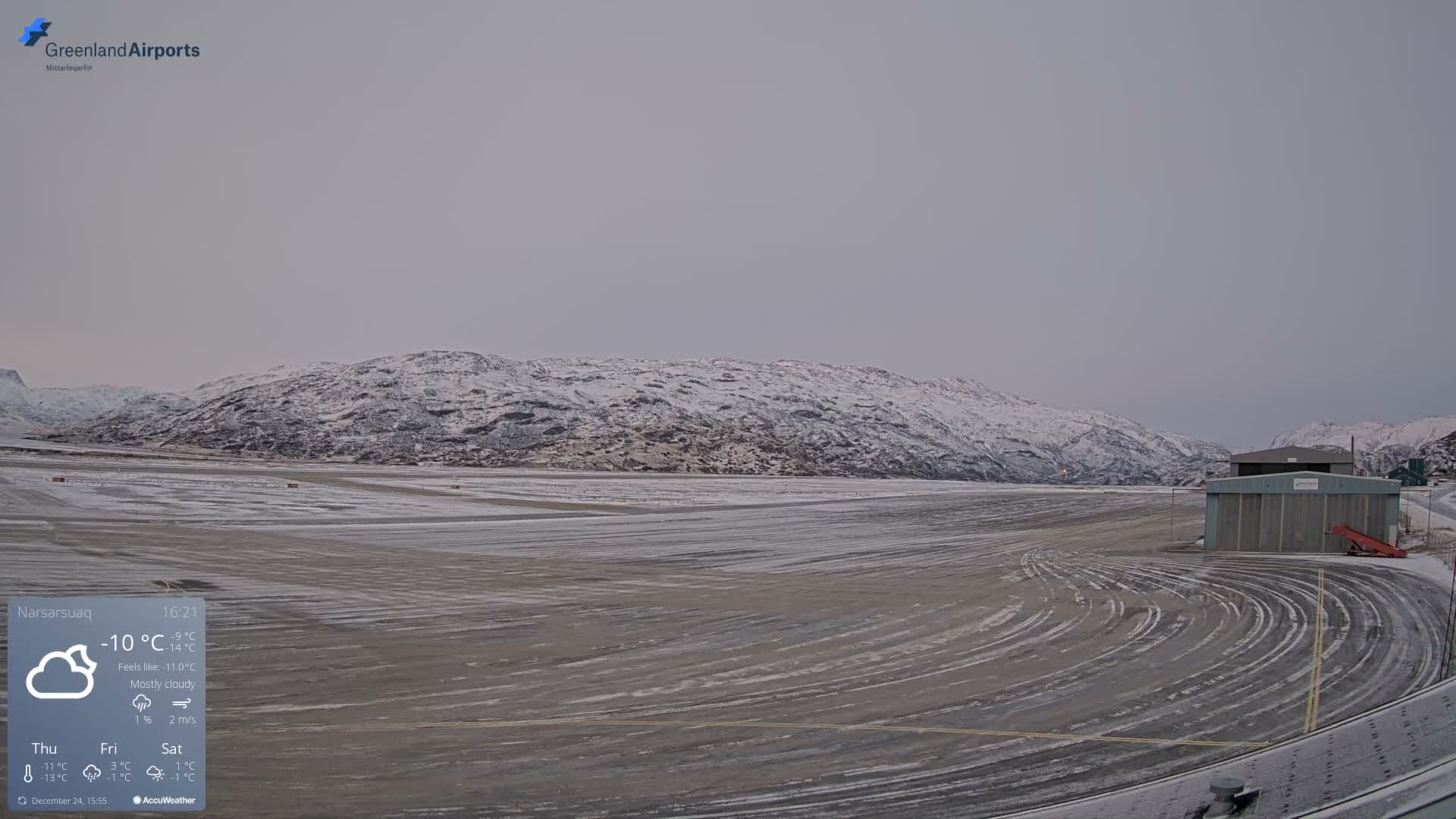 Narsarsuaq International Airport North Towards Live Cam UAK / BGBW - Narsarsuaq, Kujalleq, Greenland, Denmark