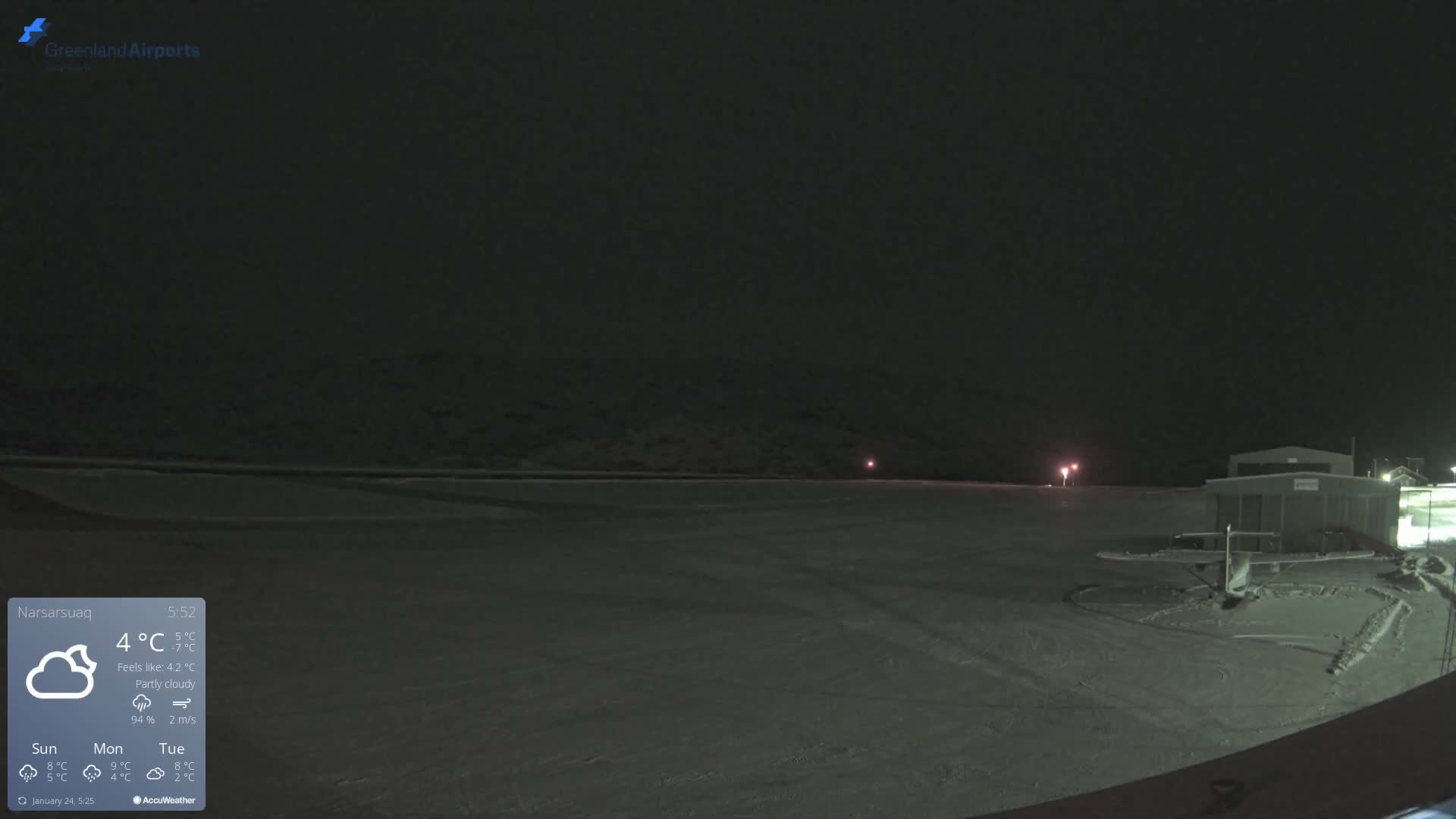Narsarsuaq International Airport North Towards Live Cam UAK / BGBW - Narsarsuaq, Kujalleq, Greenland, Denmark