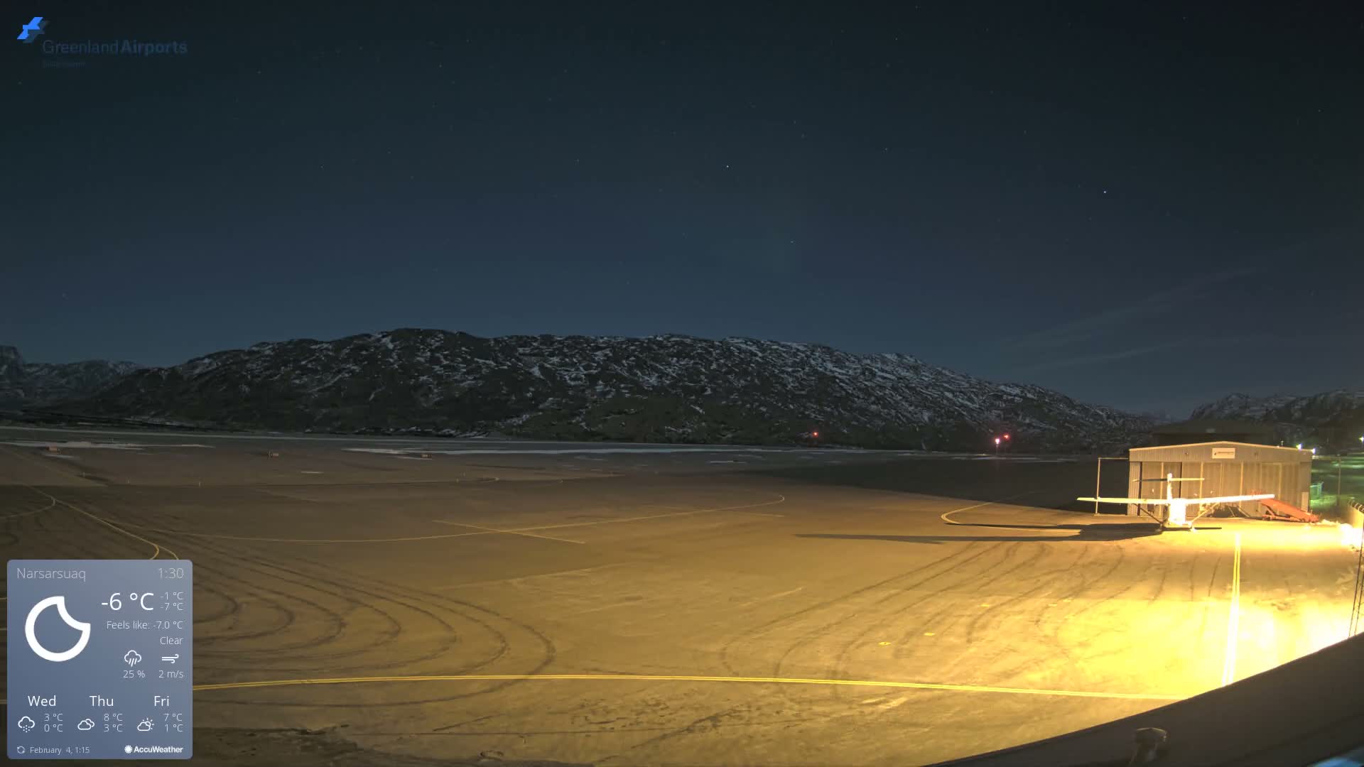 Narsarsuaq International Airport North Towards Live Cam UAK / BGBW - Narsarsuaq, Kujalleq, Greenland, Denmark