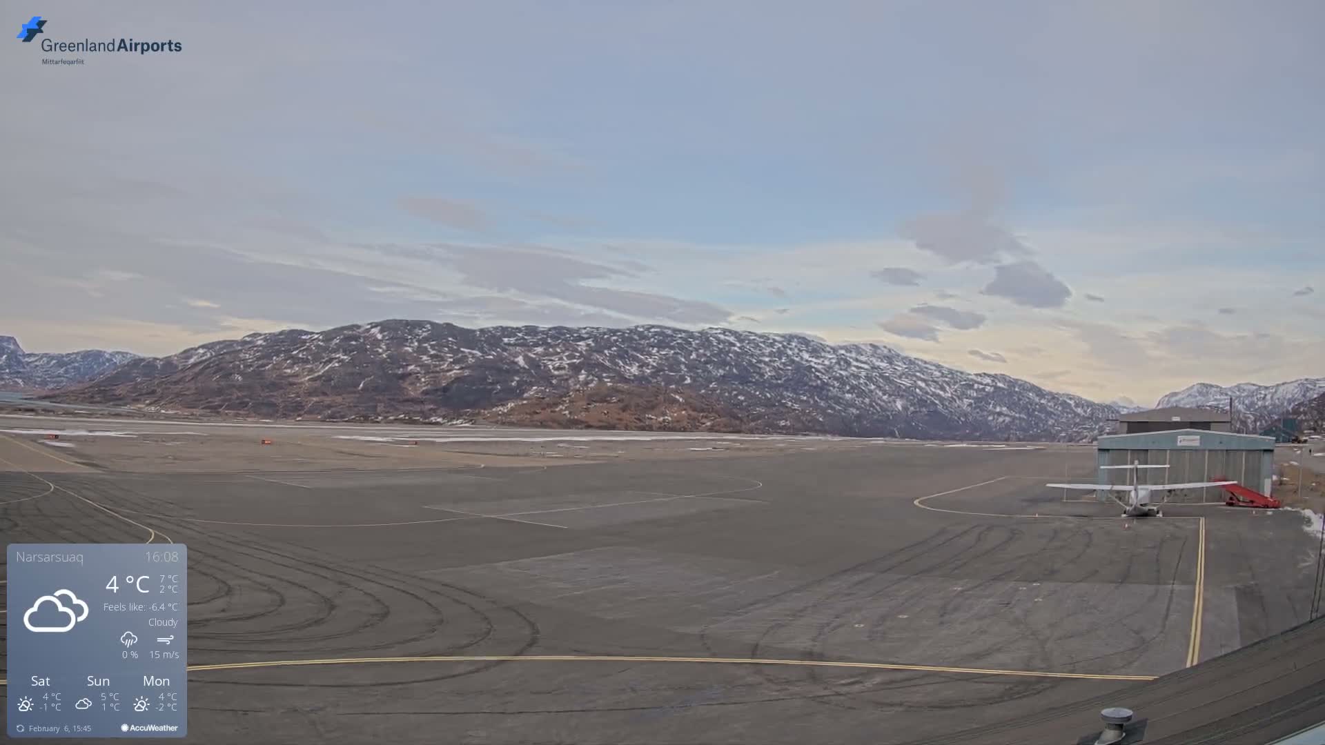 Narsarsuaq International Airport North Towards Live Cam UAK / BGBW - Narsarsuaq, Kujalleq, Greenland, Denmark