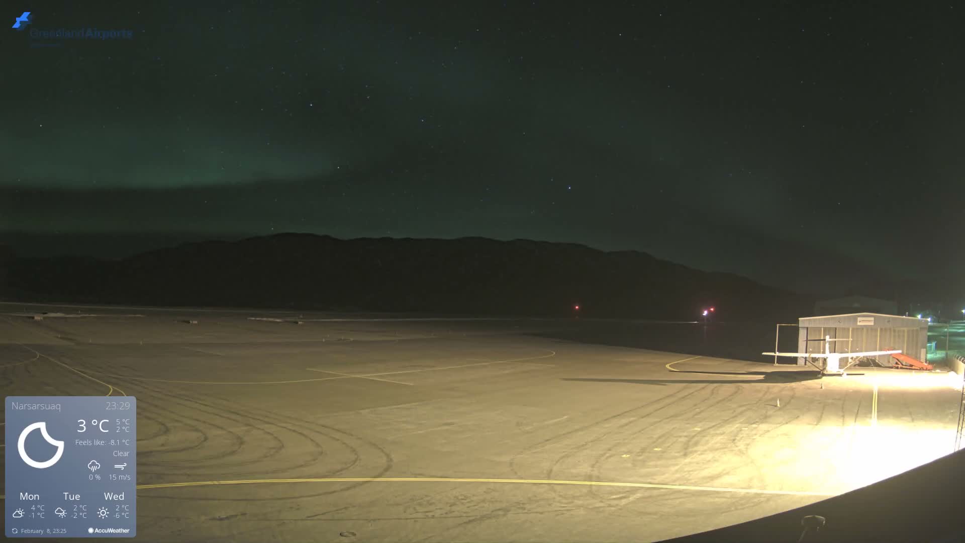 Narsarsuaq International Airport North Towards Live Cam UAK / BGBW - Narsarsuaq, Kujalleq, Greenland, Denmark
