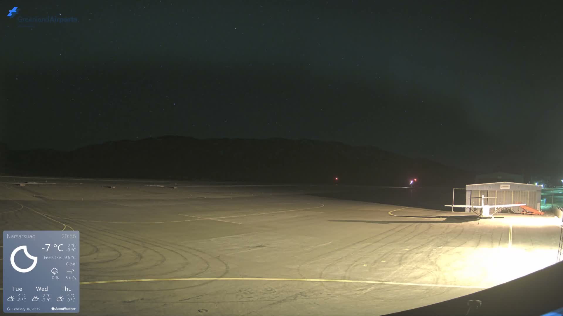 Narsarsuaq International Airport North Towards Live Cam UAK / BGBW - Narsarsuaq, Kujalleq, Greenland, Denmark