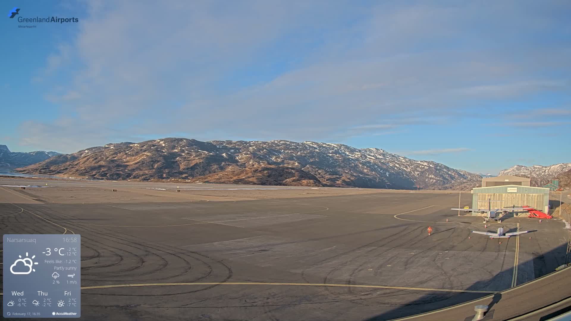 Narsarsuaq International Airport North Towards Live Cam UAK / BGBW - Narsarsuaq, Kujalleq, Greenland, Denmark