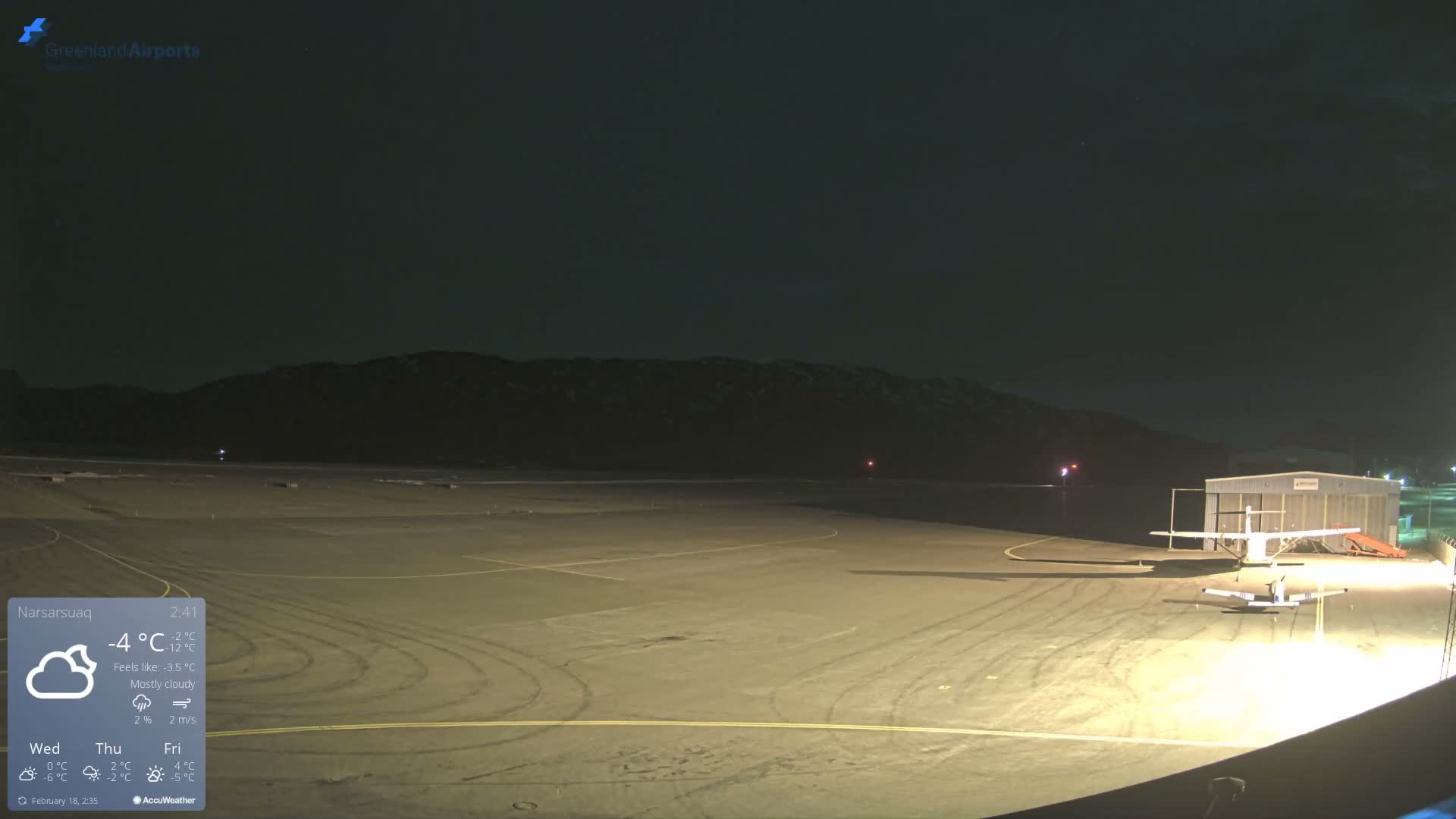 Narsarsuaq International Airport North Towards Live Cam UAK / BGBW - Narsarsuaq, Kujalleq, Greenland, Denmark