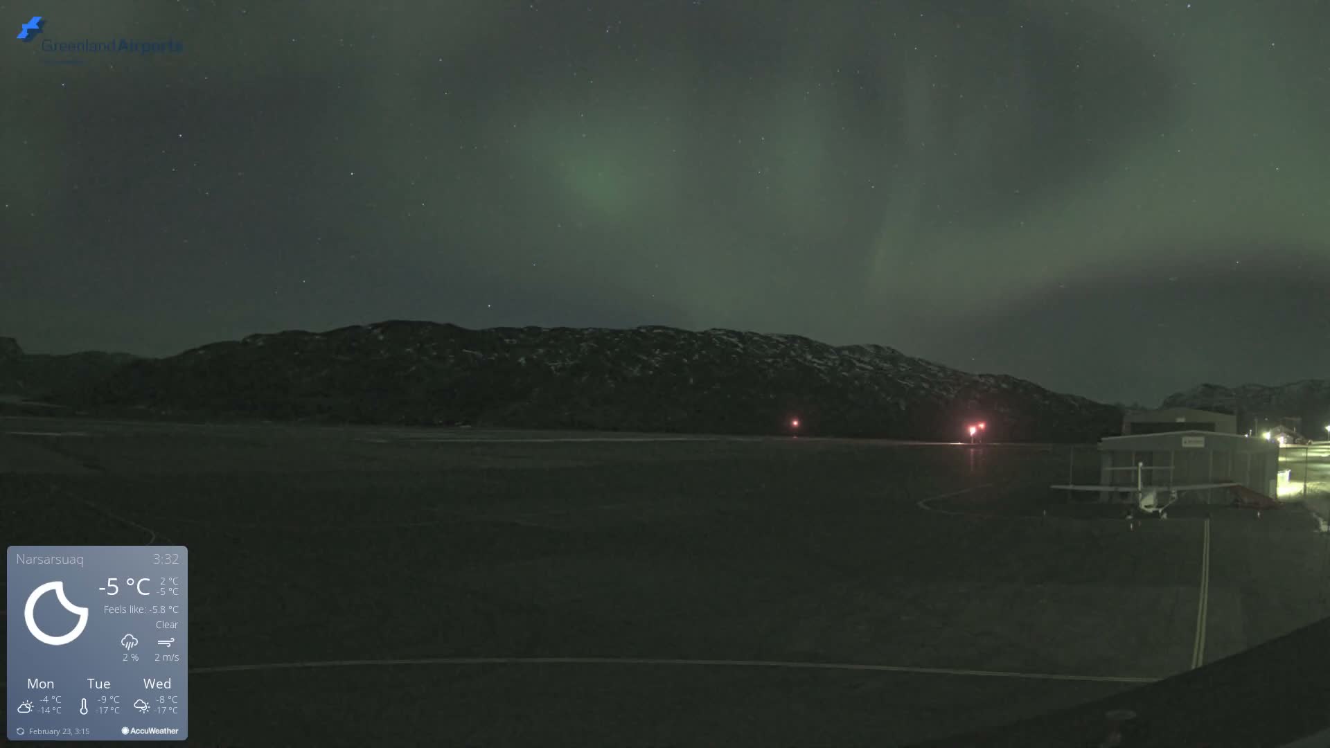 Narsarsuaq International Airport North Towards Live Cam UAK / BGBW - Narsarsuaq, Kujalleq, Greenland, Denmark