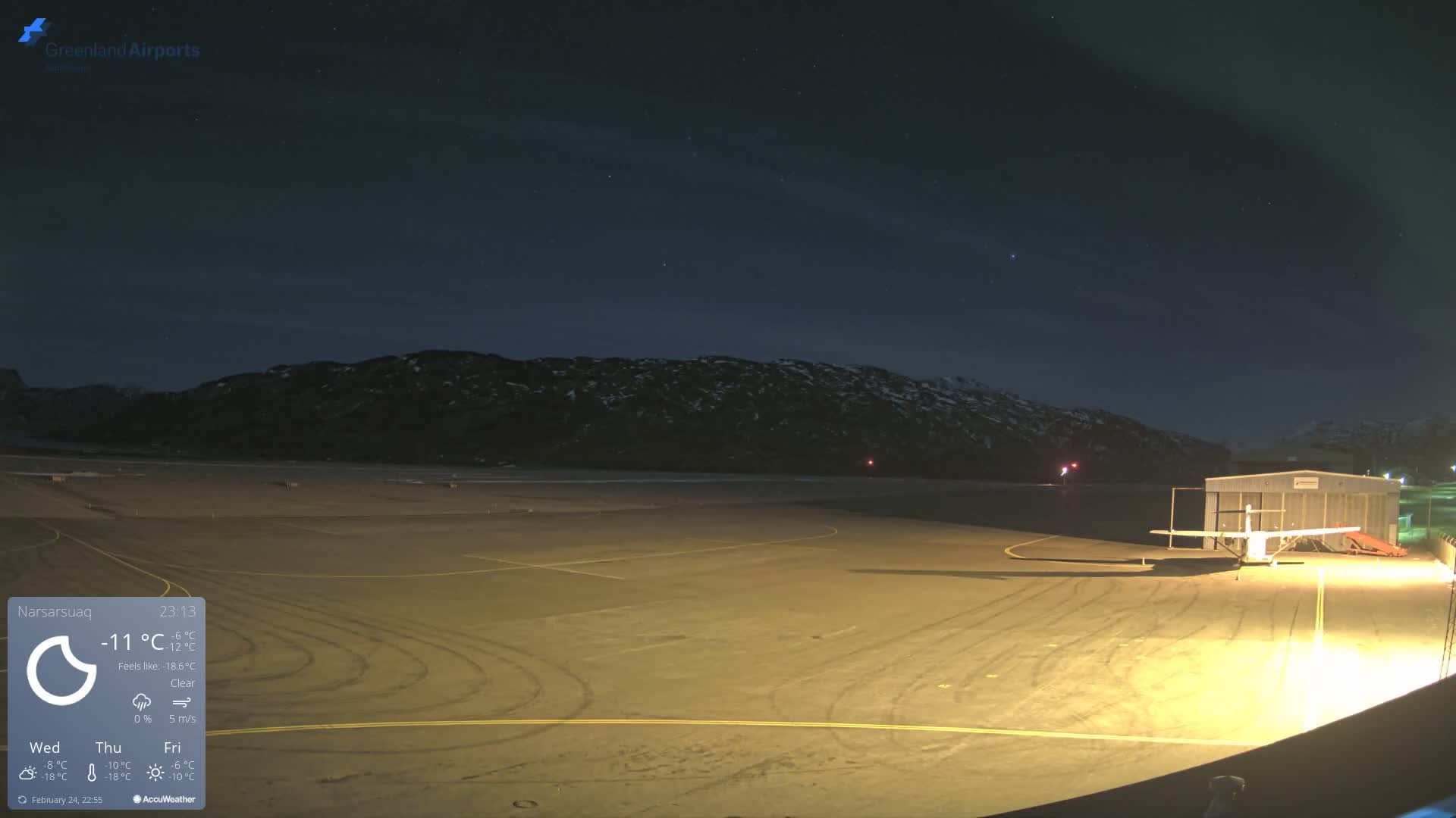 Narsarsuaq International Airport North Towards Live Cam UAK / BGBW - Narsarsuaq, Kujalleq, Greenland, Denmark
