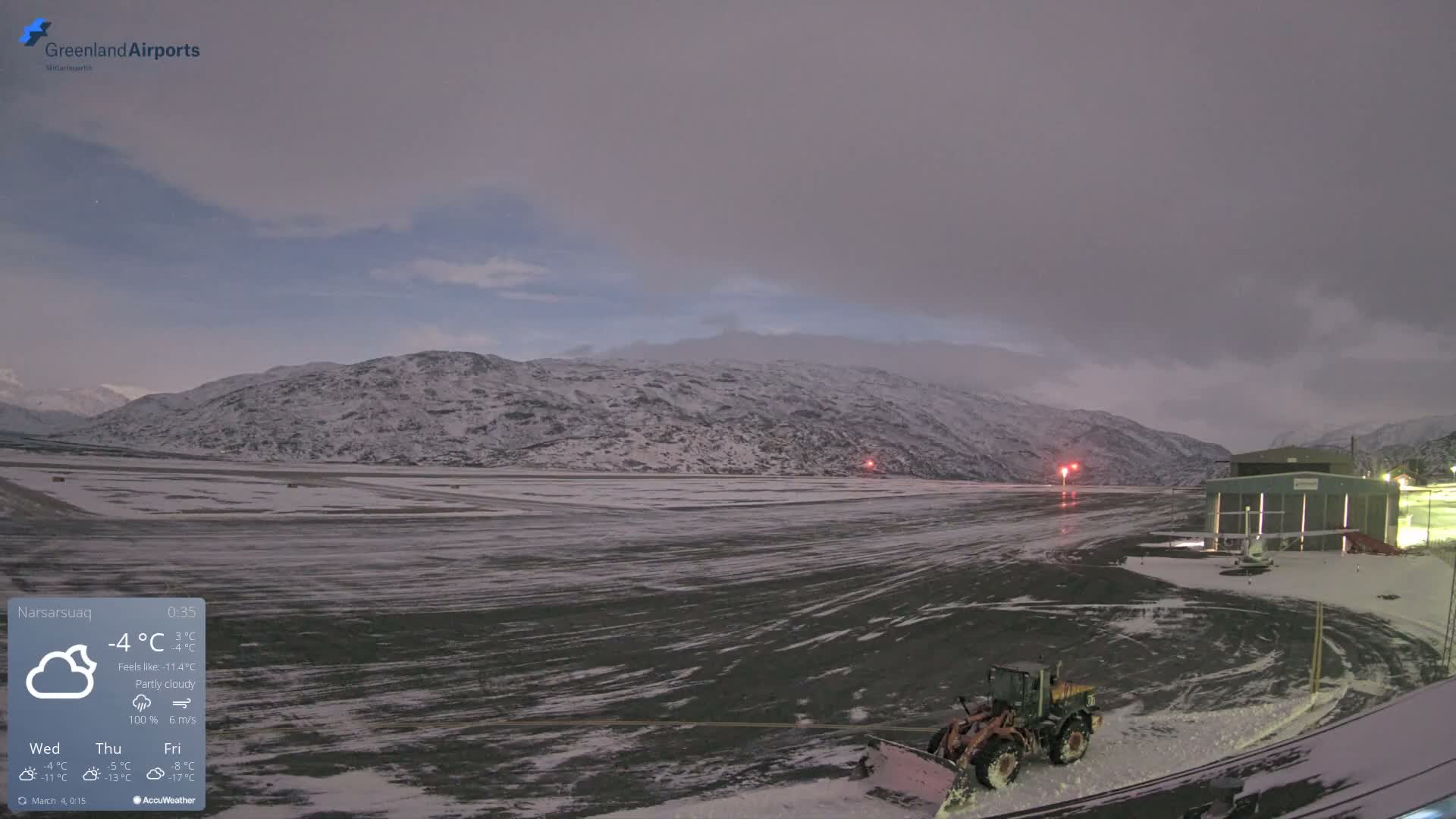 Narsarsuaq International Airport North Towards Live Cam UAK / BGBW - Narsarsuaq, Kujalleq, Greenland, Denmark