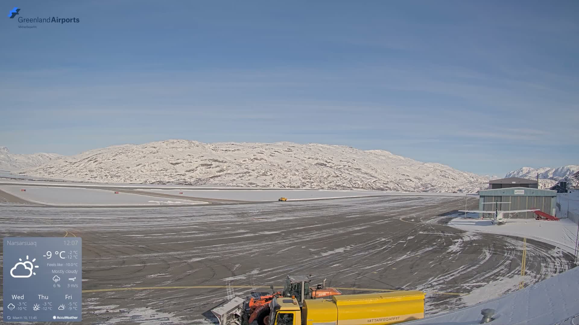 Narsarsuaq International Airport North Towards Live Cam UAK / BGBW - Narsarsuaq, Kujalleq, Greenland, Denmark