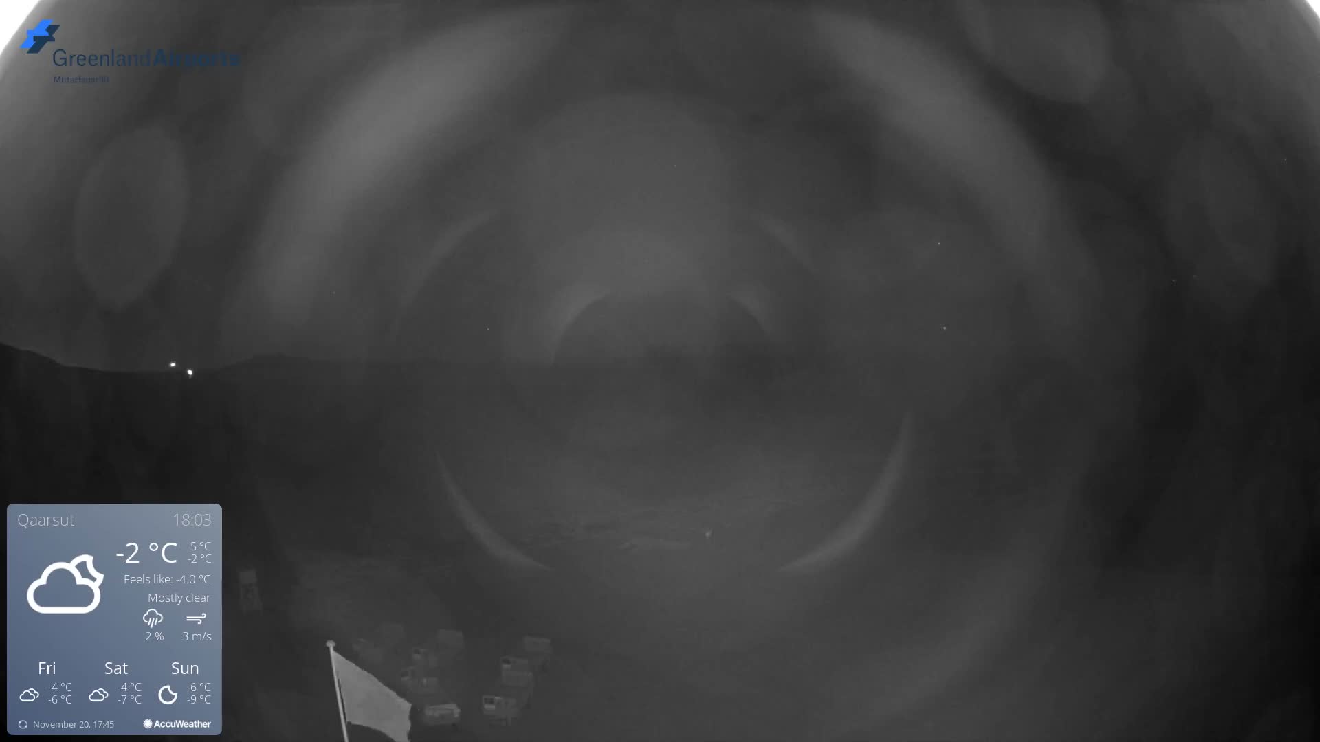 Qaarsut Airport (Mittarfik Qaarsut) North Towards View Live Cam JQA / BGUQ  - Qaarsut, Avannaata, Greenland, Denmark