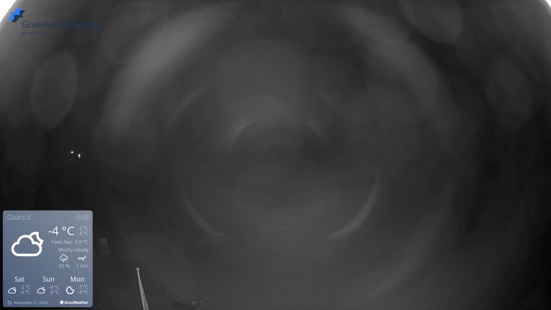 Qaarsut Airport (Mittarfik Qaarsut) North Towards View Live Cam JQA / BGUQ  - Qaarsut, Avannaata, Greenland, Denmark