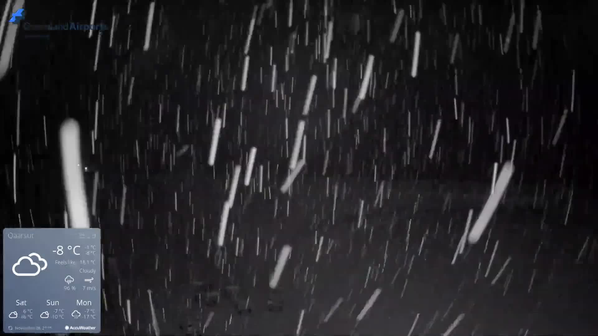 Qaarsut Airport (Mittarfik Qaarsut) North Towards View Live Cam JQA / BGUQ  - Qaarsut, Avannaata, Greenland, Denmark