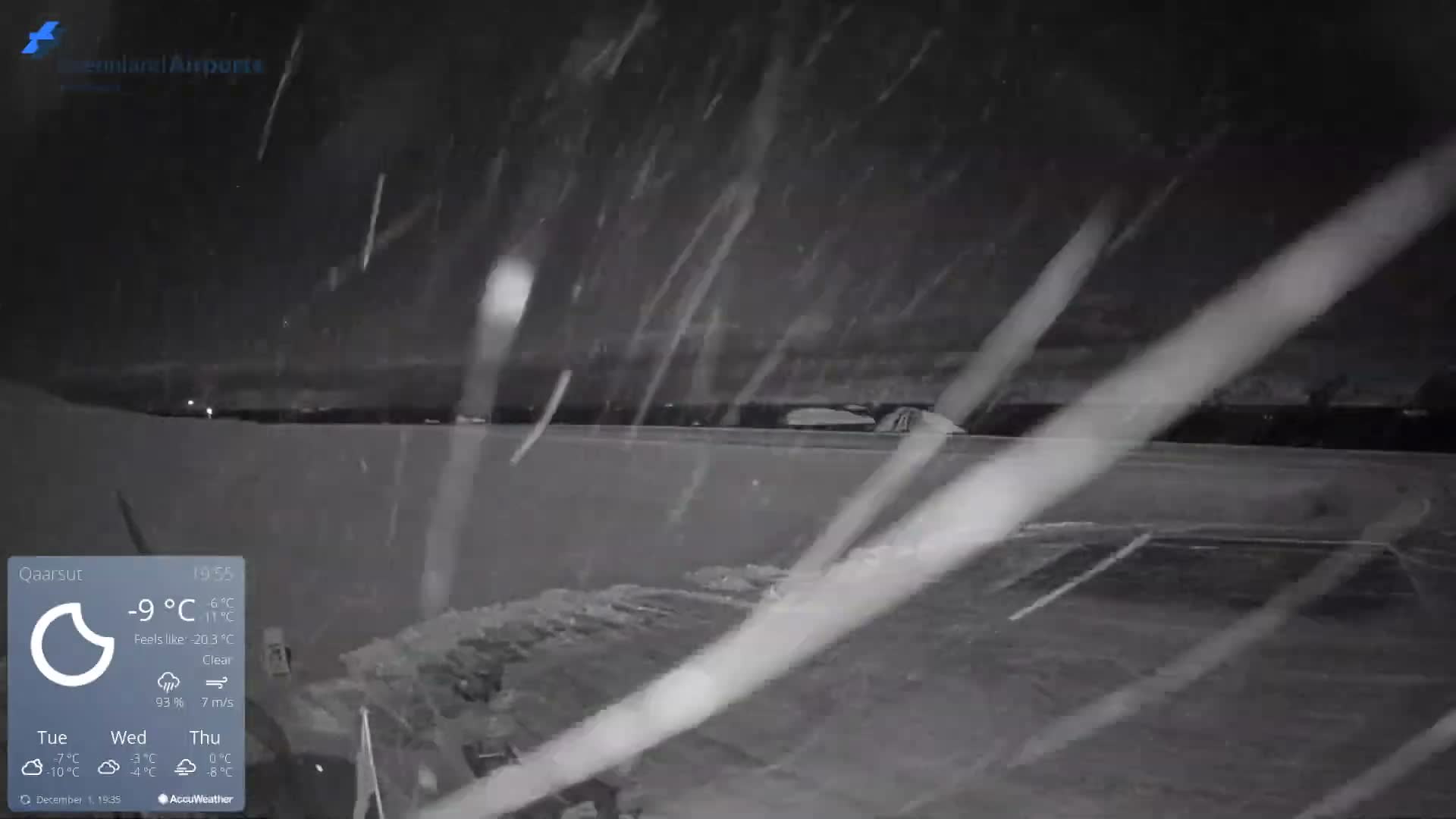 Qaarsut Airport (Mittarfik Qaarsut) North Towards View Live Cam JQA / BGUQ  - Qaarsut, Avannaata, Greenland, Denmark