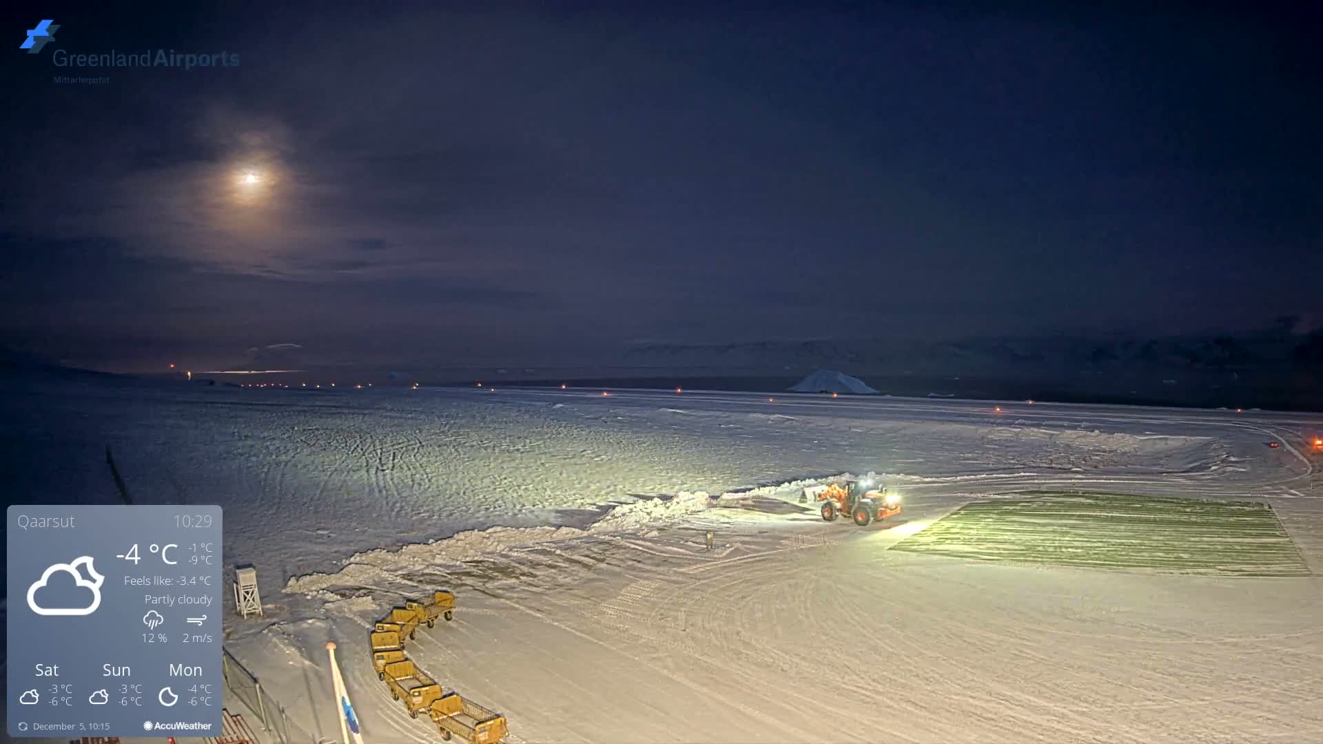 Qaarsut Airport (Mittarfik Qaarsut) North Towards View Live Cam JQA / BGUQ  - Qaarsut, Avannaata, Greenland, Denmark